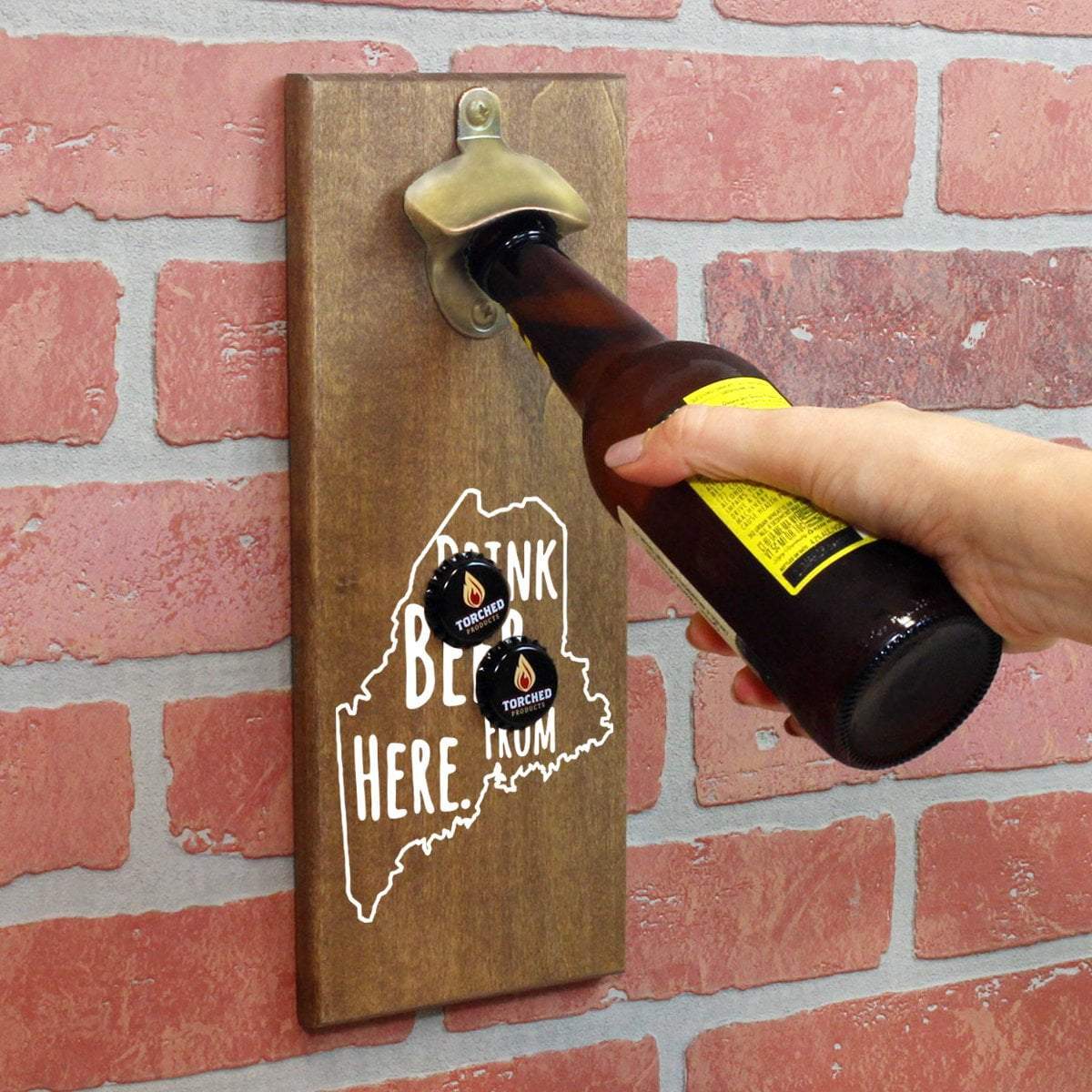 Torched Products Bottle Opener Default Title Maine Drink Beer From Here Cap Catching Magnetic Bottle Opener (781490225269)