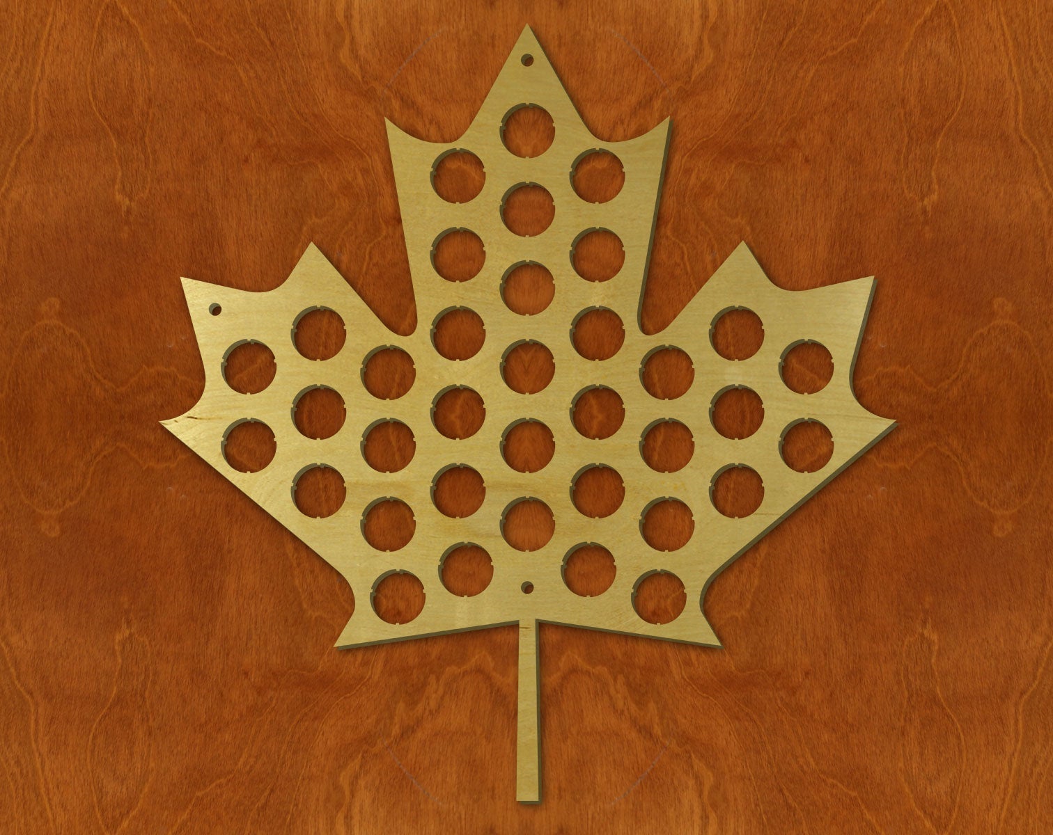Torched Products Beer Cap Map Maple Leaf Beer Cap Holder