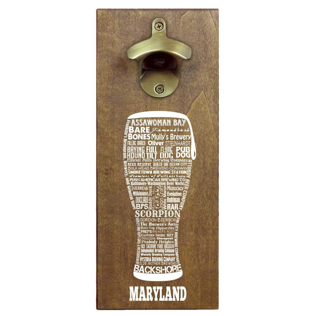 Torched Products Bottle Opener Default Title Maryland Craft Beer Typography Cap Catching Magnetic Bottle Opener (789177532533)