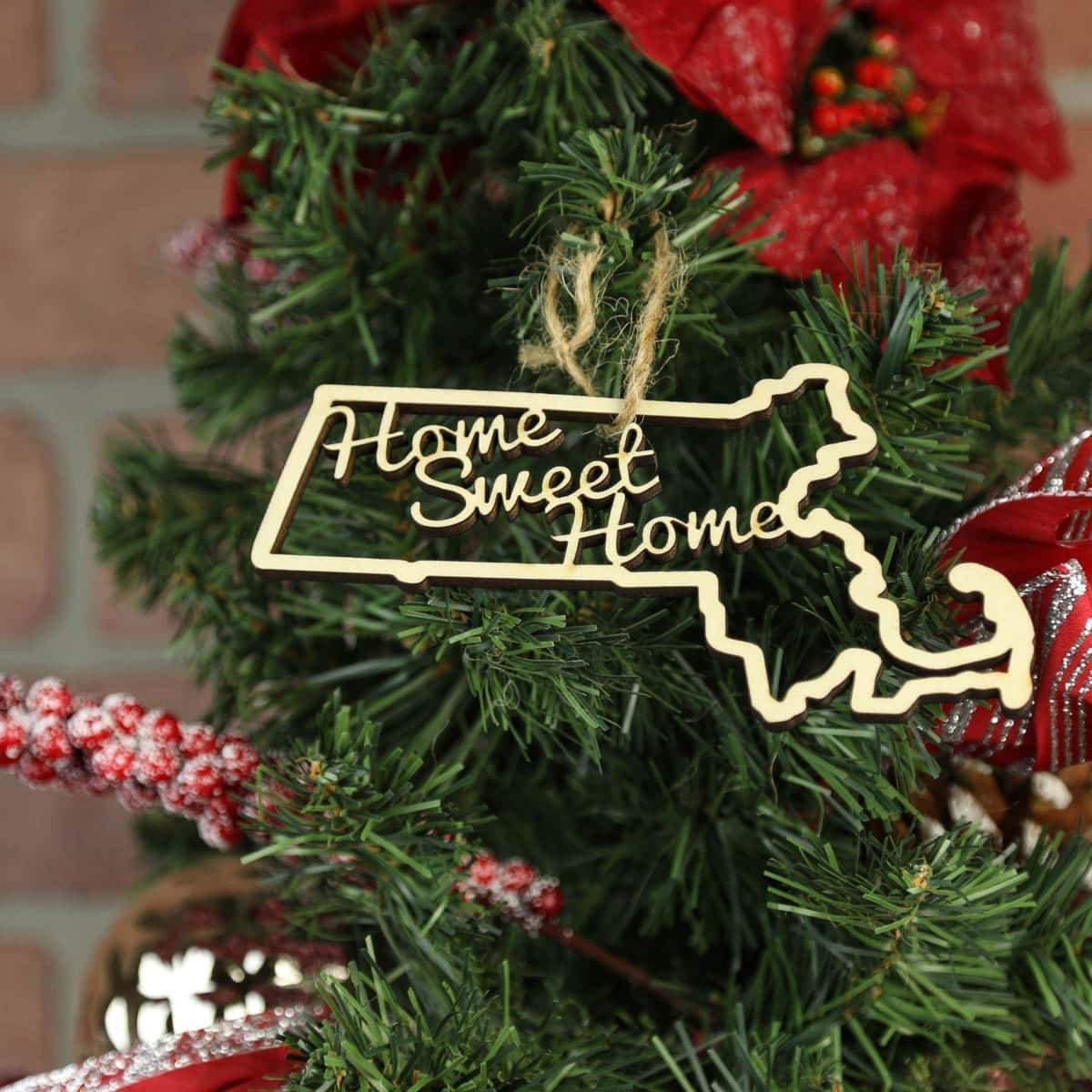 Torched Products Ornaments Massachusetts Home Sweet Home Ornaments (781216940149)