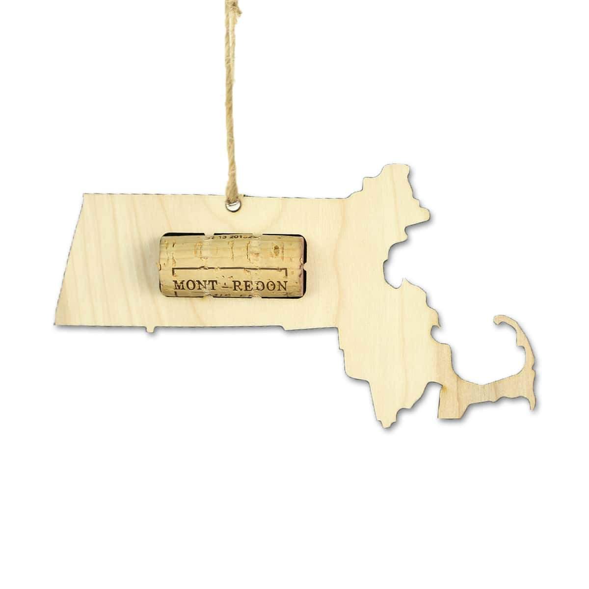 Torched Products Wine Cork Holder Massachusetts Wine Cork Holder Ornaments (781200851061)