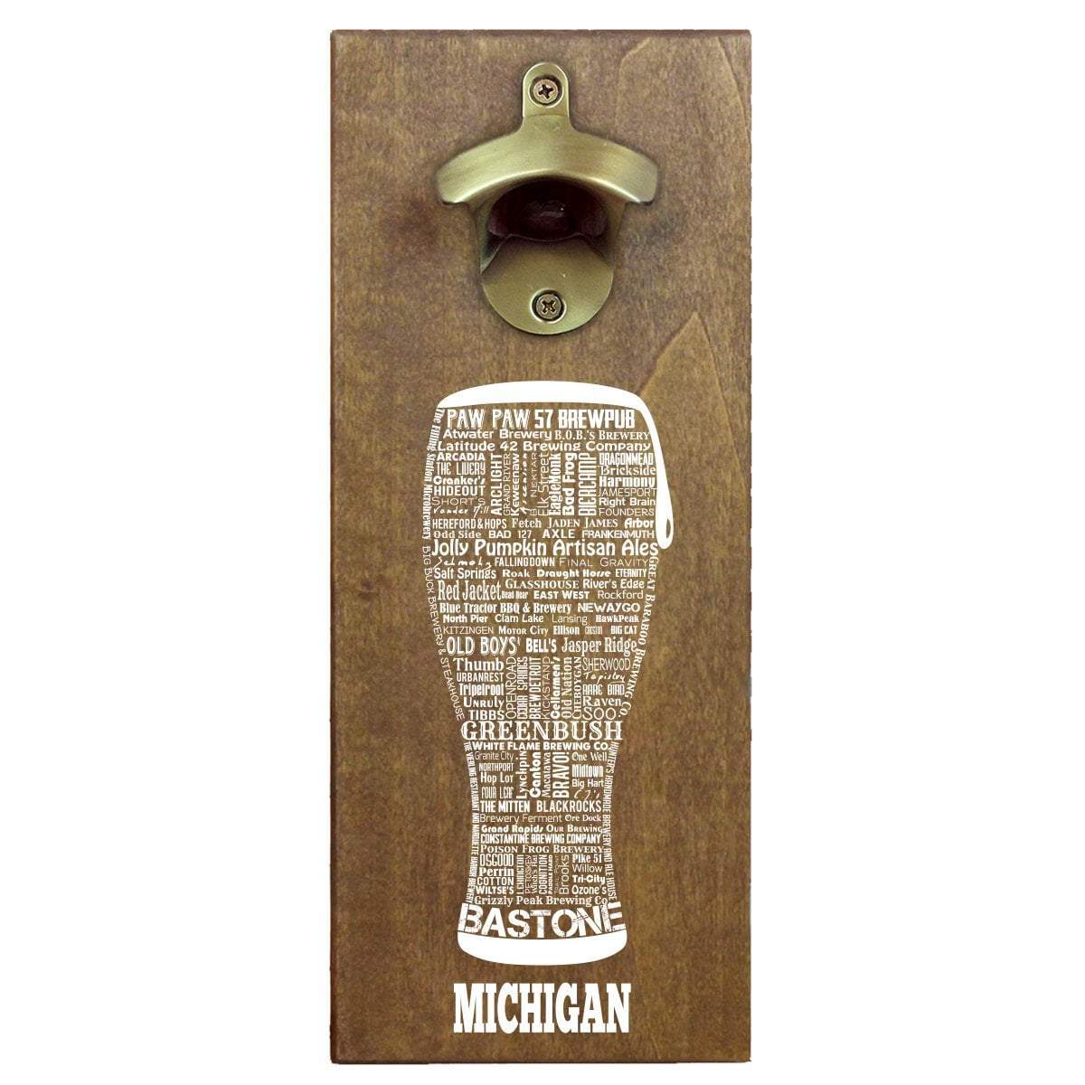 Torched Products Bottle Opener Default Title Michigan Craft Beer Typography Cap Catching Magnetic Bottle Opener (789178417269)