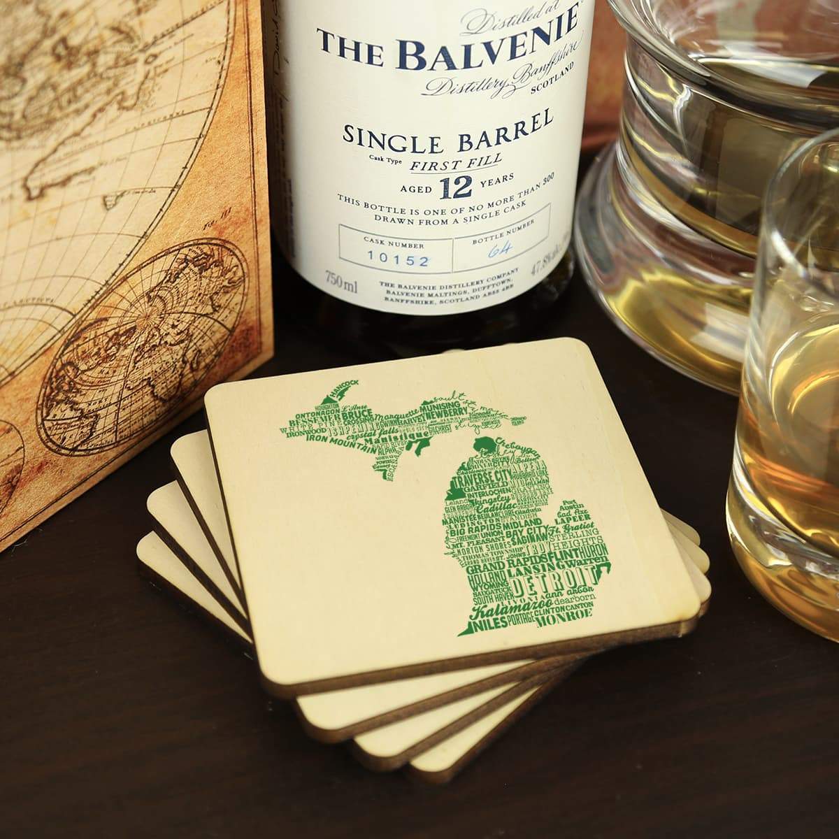 Michigan drink coasters new arrivals