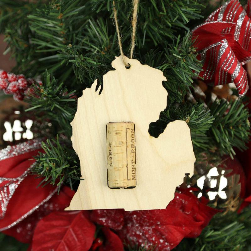 Torched Products Wine Cork Holder Michigan Wine Cork Holder Ornaments (781201244277)