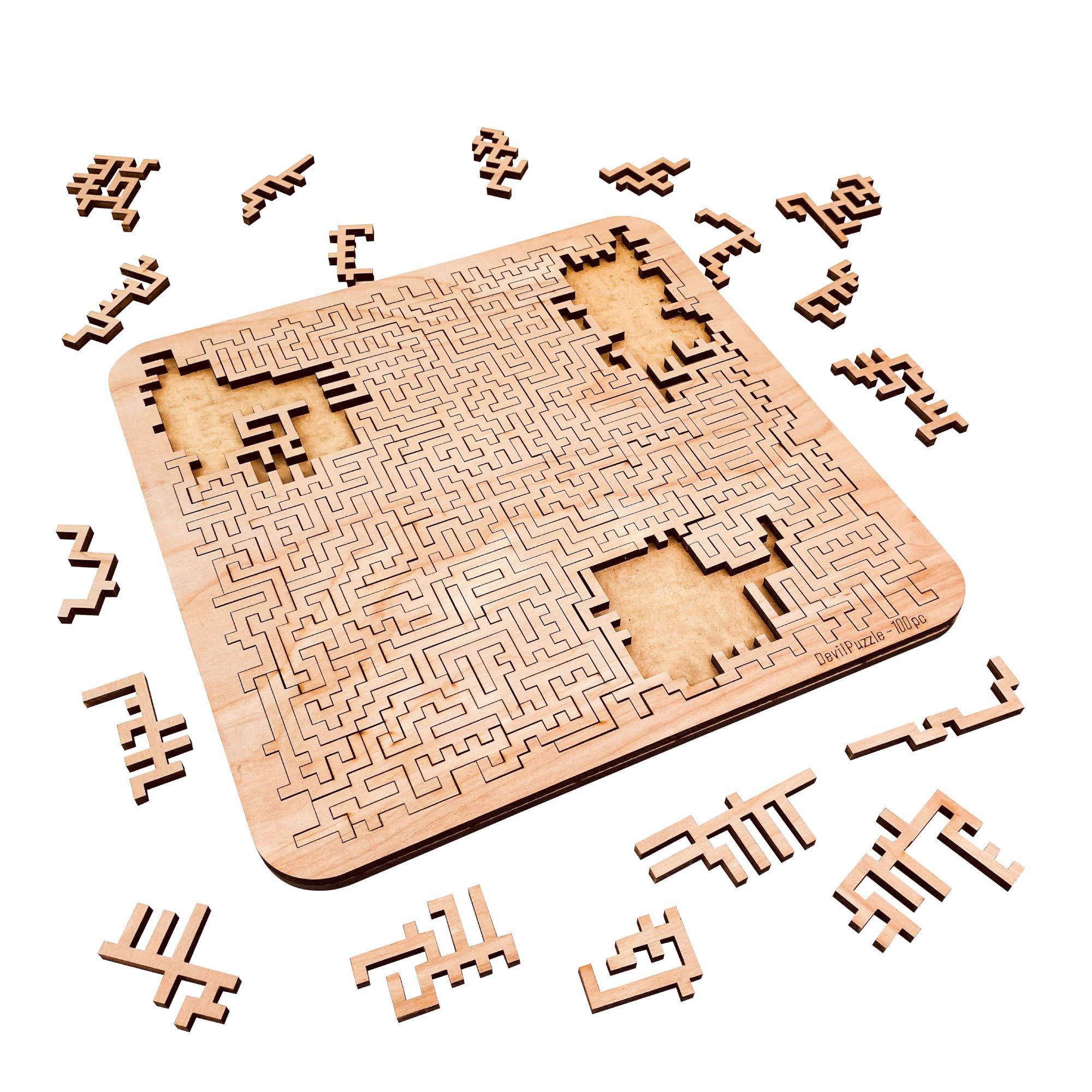 Torched Products Puzzle Hard (100 pieces) Mind Bending Aztec Labyrinth Puzzle