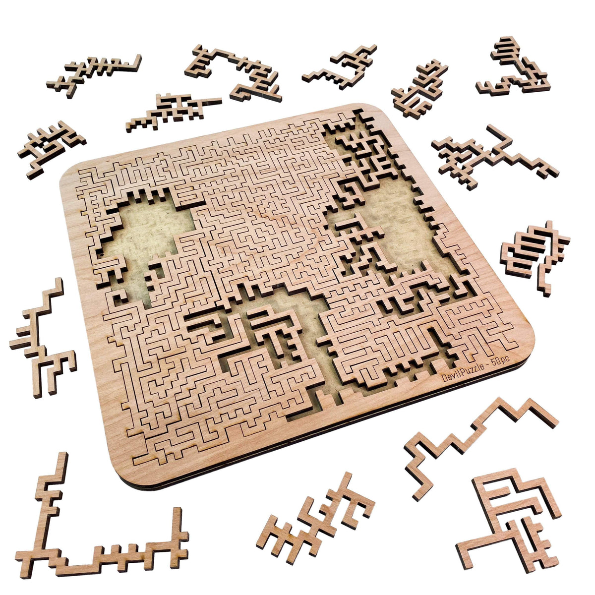 Torched Products Puzzle Medium (50 pieces) Mind Bending Aztec Labyrinth Puzzle