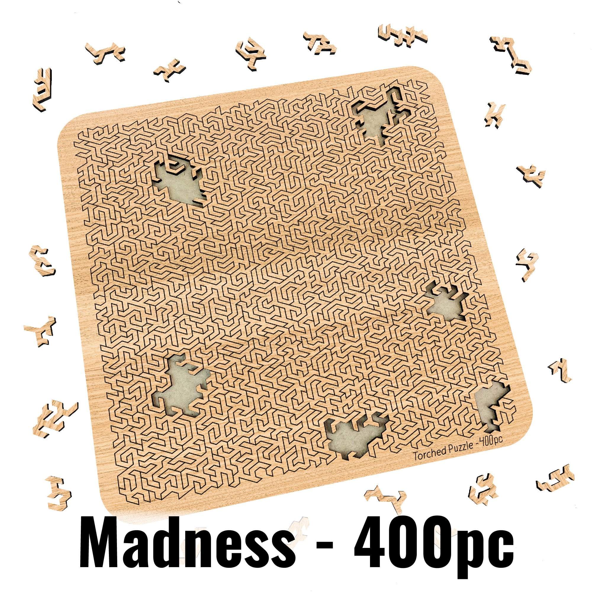 Torched Products Puzzle Madness (400 pieces) Mind Bending Cerebral Meltdown Puzzle