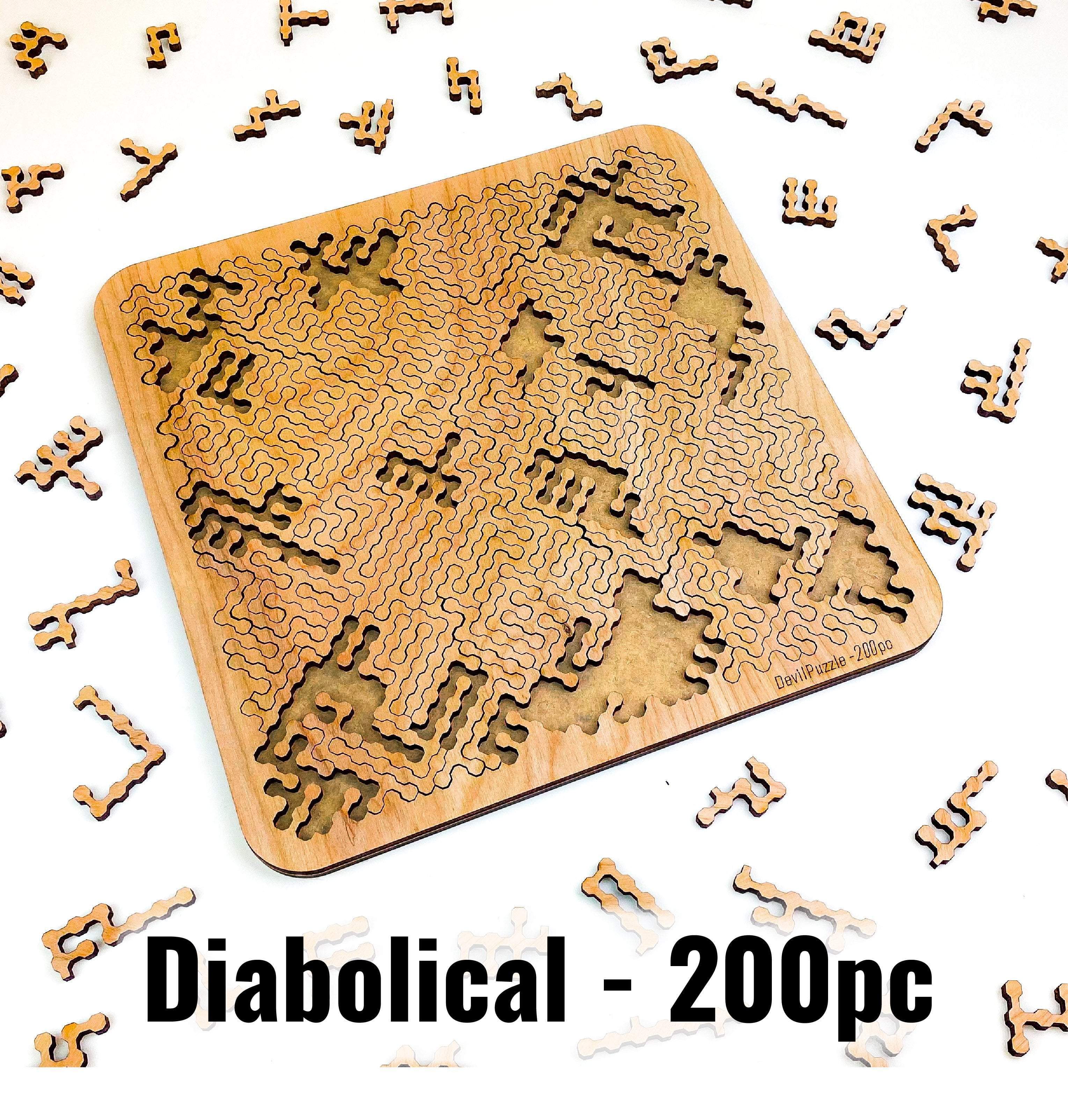 Torched Products Puzzle Diabolical (200 pieces) Mind Bending Octagonal Fractal Puzzle
