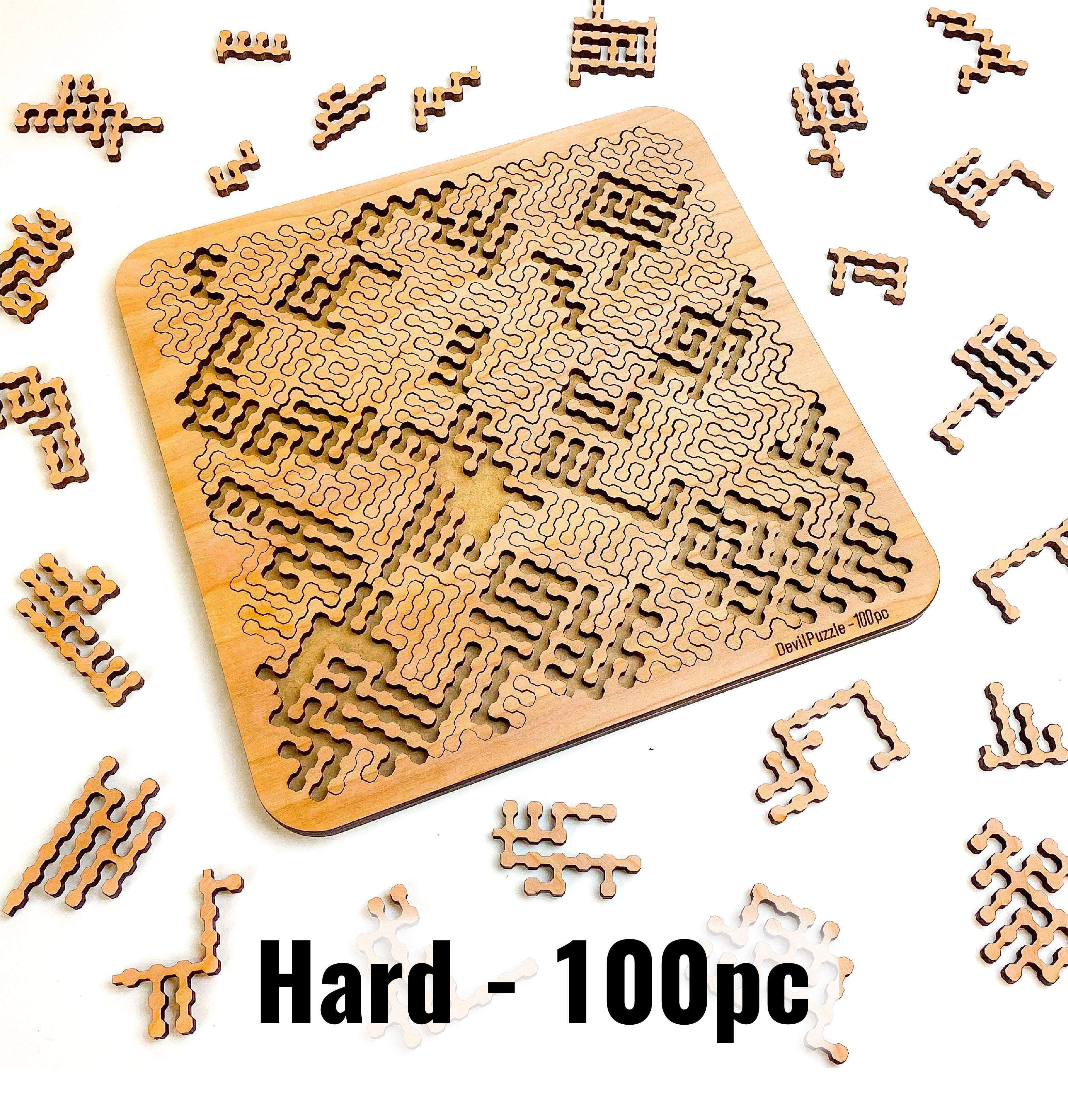 Torched Products Puzzle Hard (100 pieces) Mind Bending Octagonal Fractal Puzzle