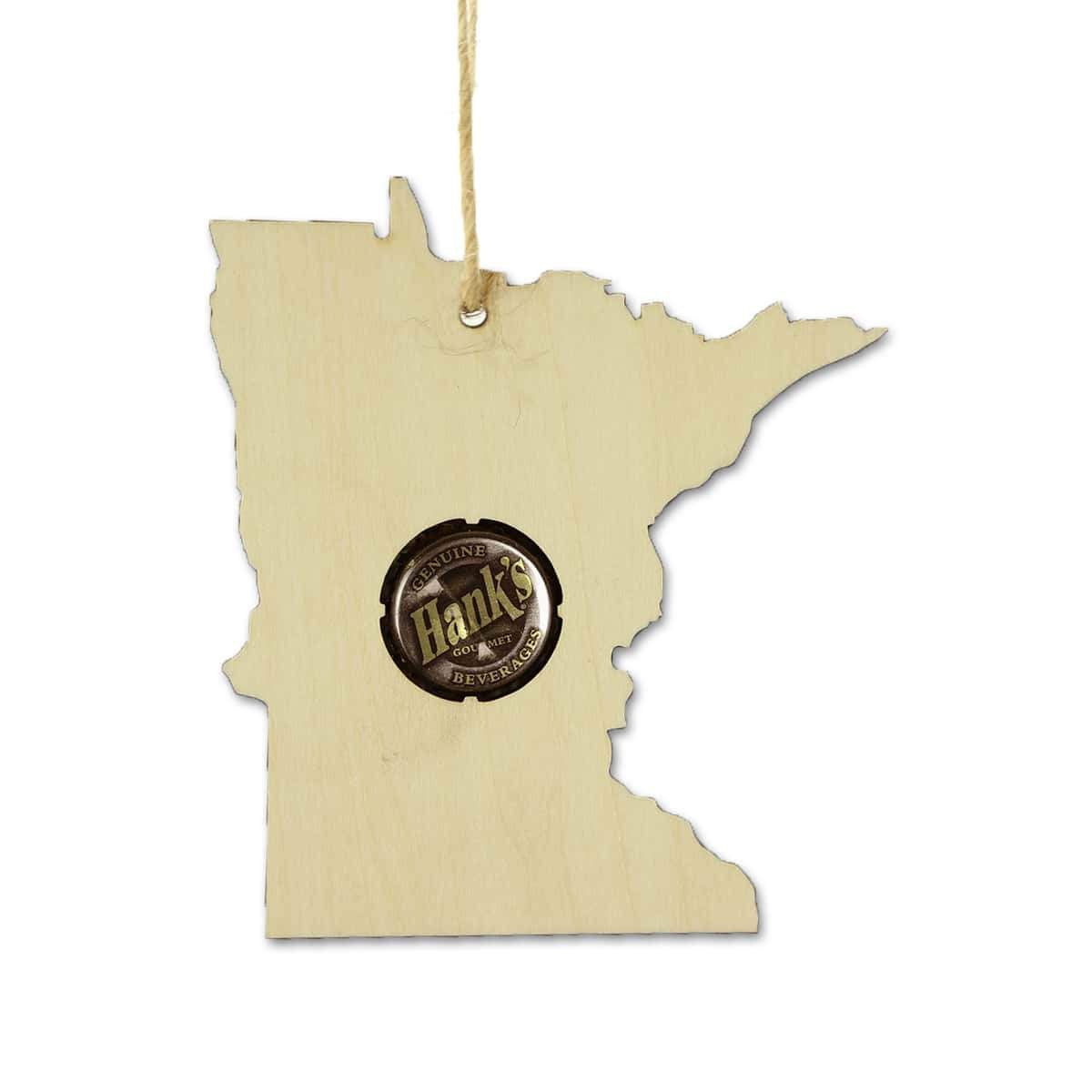 Torched Products Ornaments Minnesota Beer Cap Map Ornaments (781569327221)