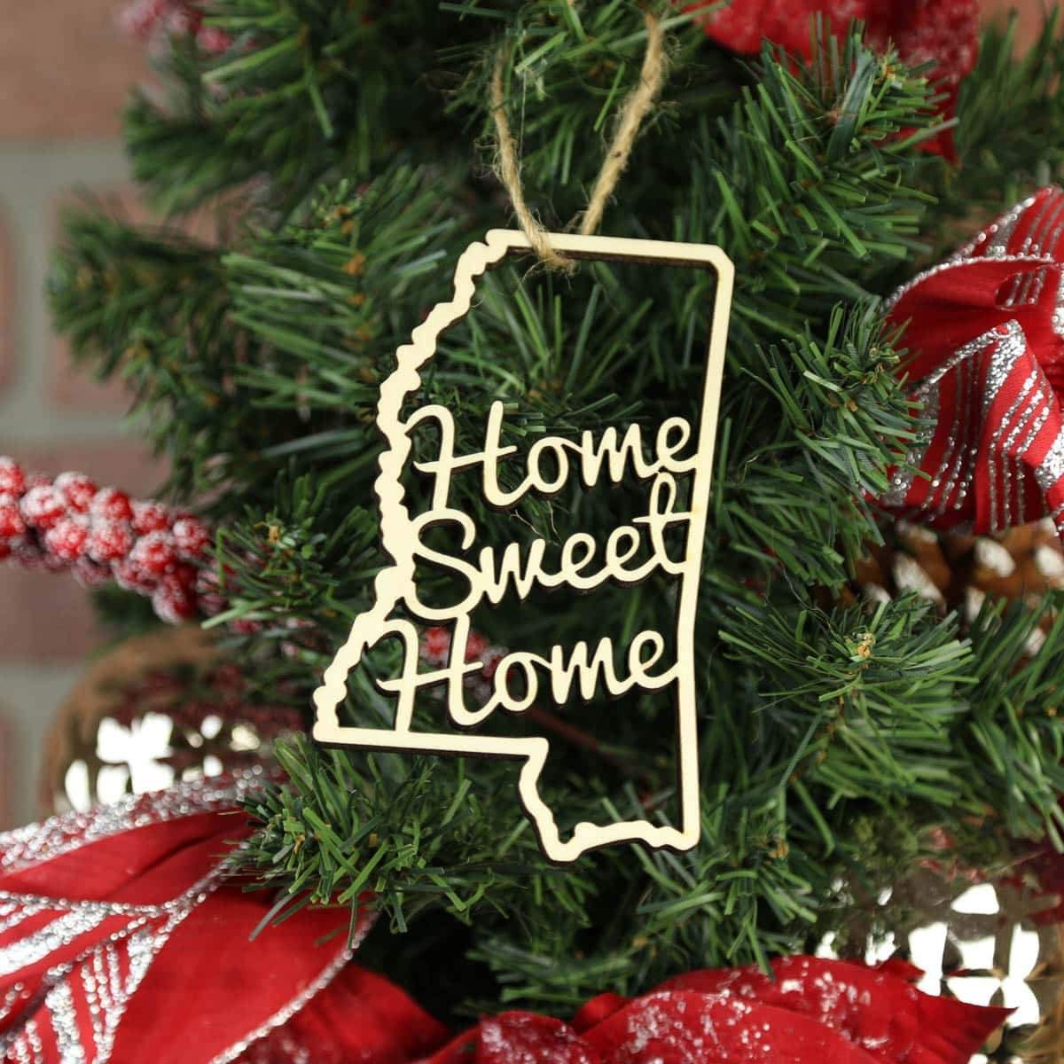 Torched Products Ornaments Mississipi Home Sweet Home Ornaments (781217562741)