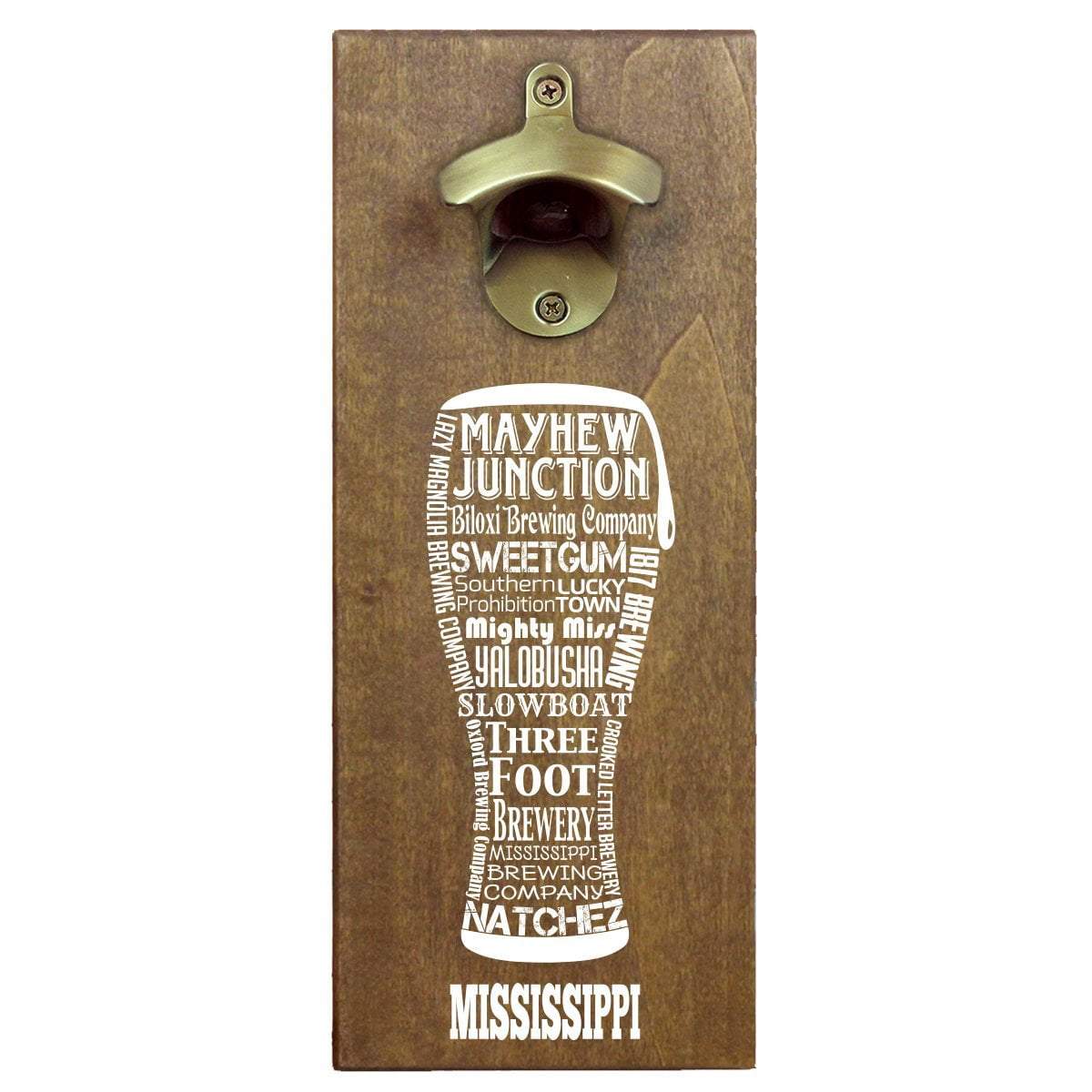 Torched Products Bottle Opener Default Title Mississippi Craft Beer Typography Cap Catching Magnetic Bottle Opener (789178974325)