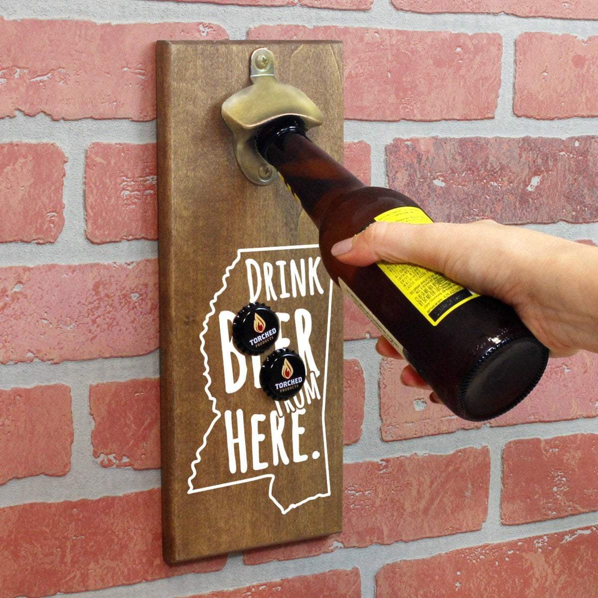 Torched Products Bottle Opener Default Title Mississippi Drink Beer From Here Cap Catching Magnetic Bottle Opener (781490946165)