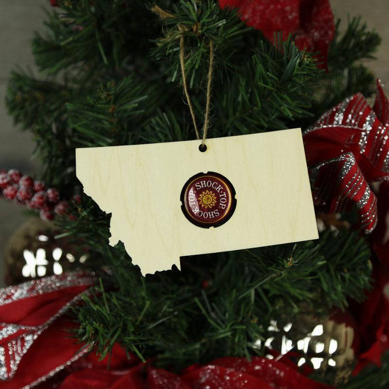 Torched Products Beer Cap Maps Montana Beer Cap Map Ornaments (781569982581)