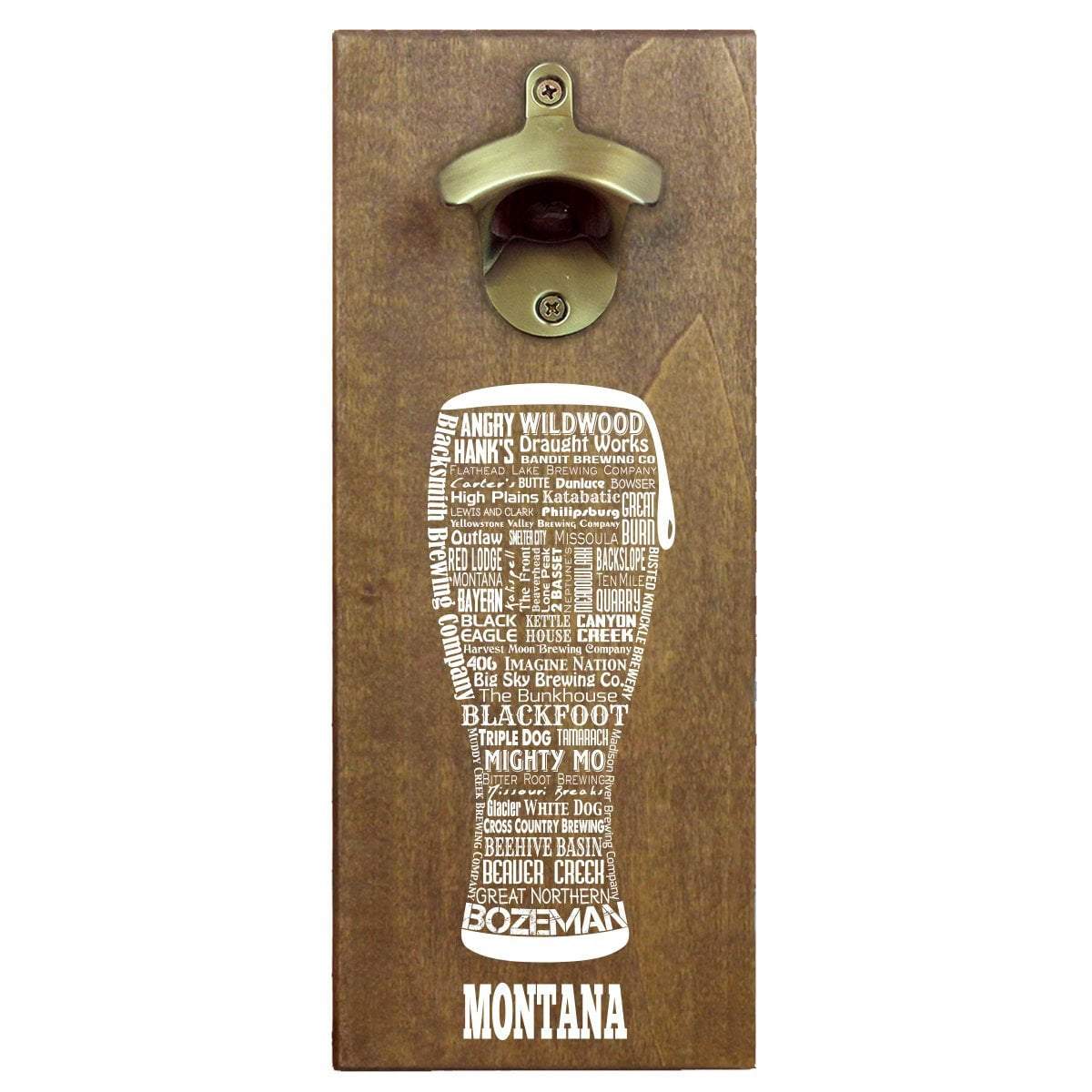 Torched Products Bottle Opener Default Title Montana Craft Beer Typography Cap Catching Magnetic Bottle Opener (789179465845)