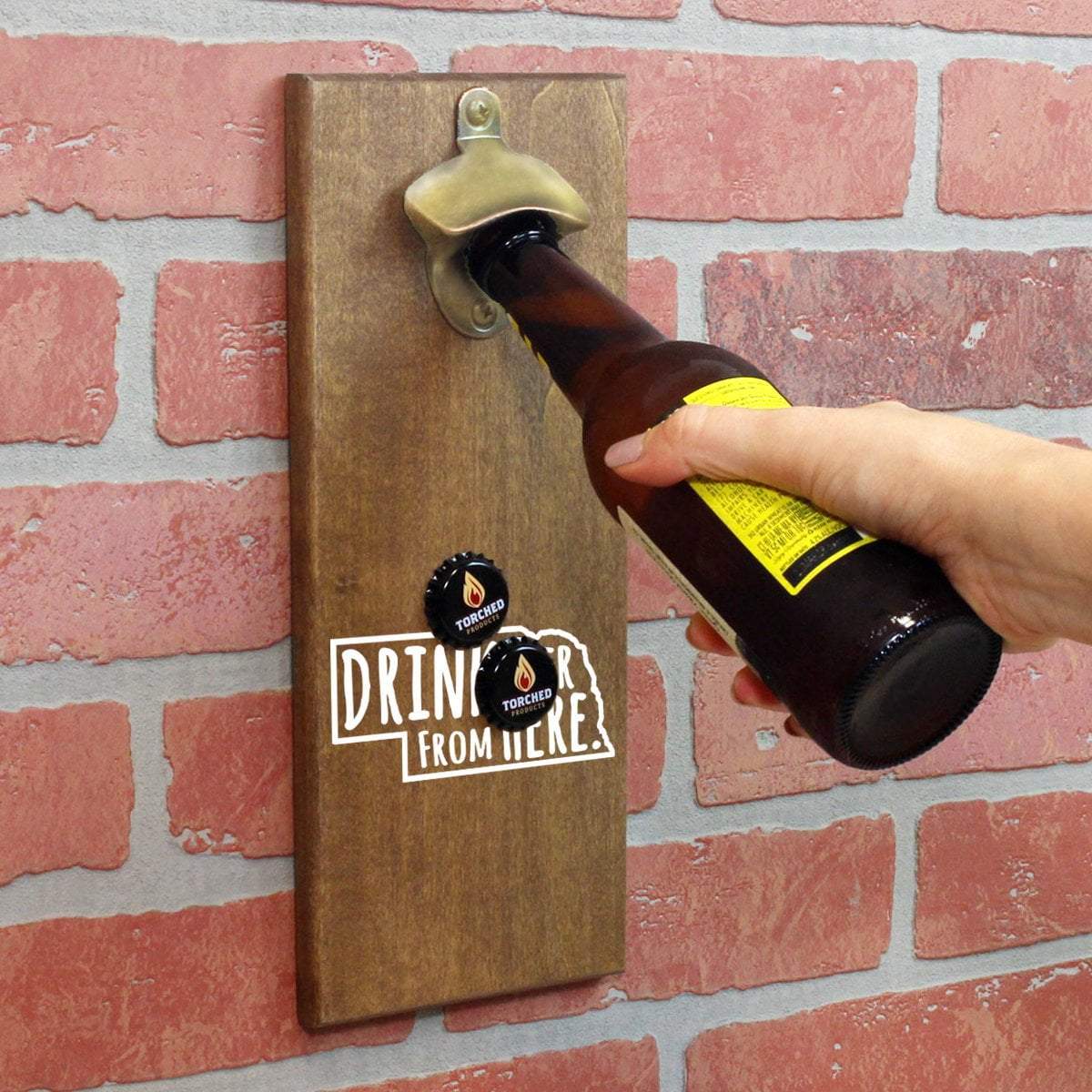 Torched Products Bottle Opener Default Title Nebraska Drink Beer From Here Cap Catching Magnetic Bottle Opener (781497598069)