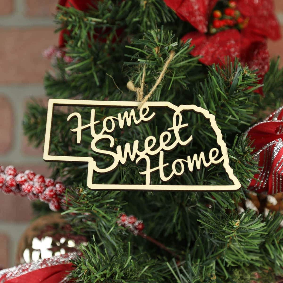 Torched Products Ornaments Nebraska Home Sweet Home Ornaments (781218381941)