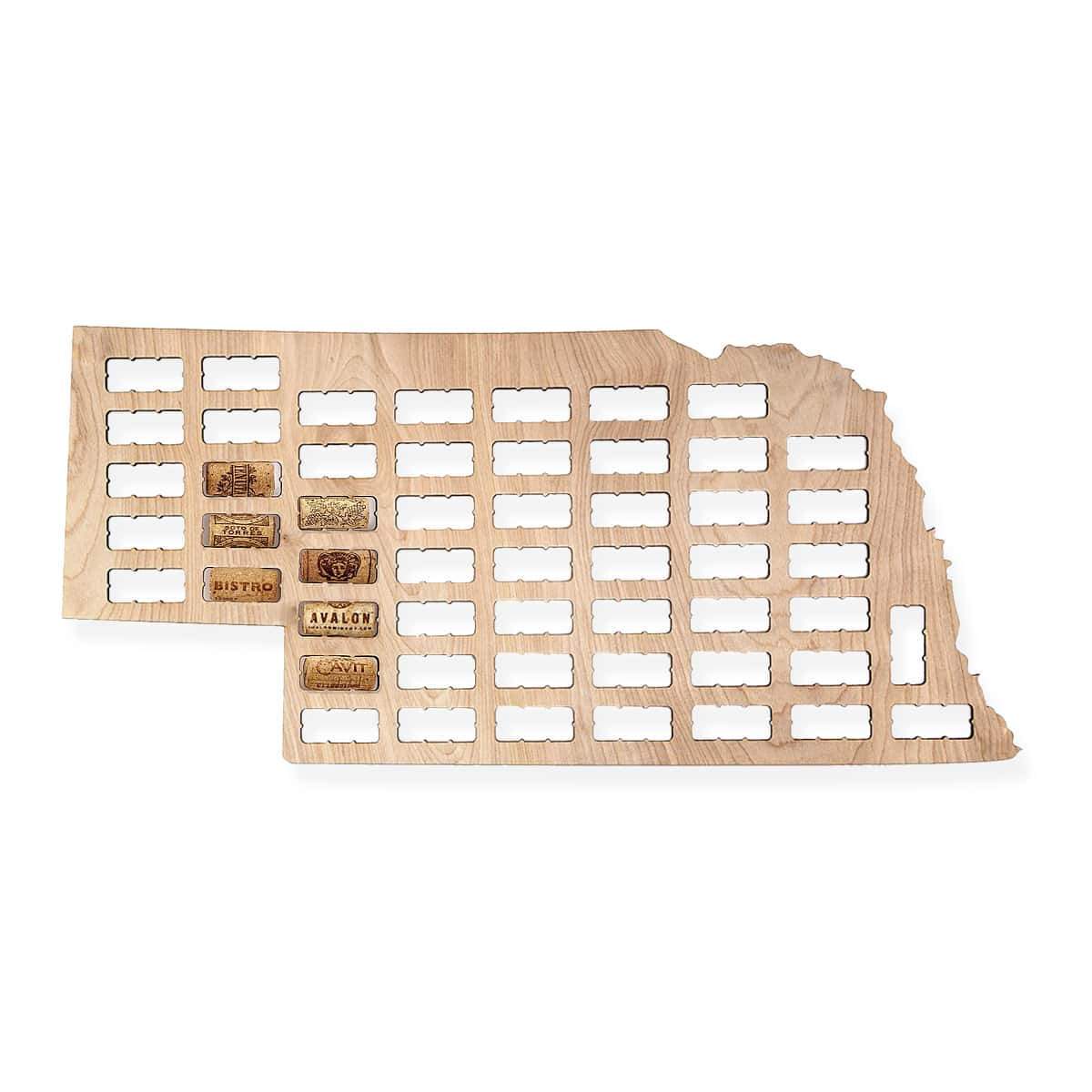 Torched Products Wine Cork Map Nebraska Wine Cork Map (778976821365)