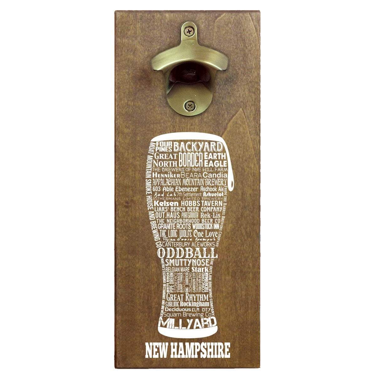Torched Products Bottle Opener Default Title New Hampshire Craft Beer Typography Cap Catching Magnetic Bottle Opener (789180317813)