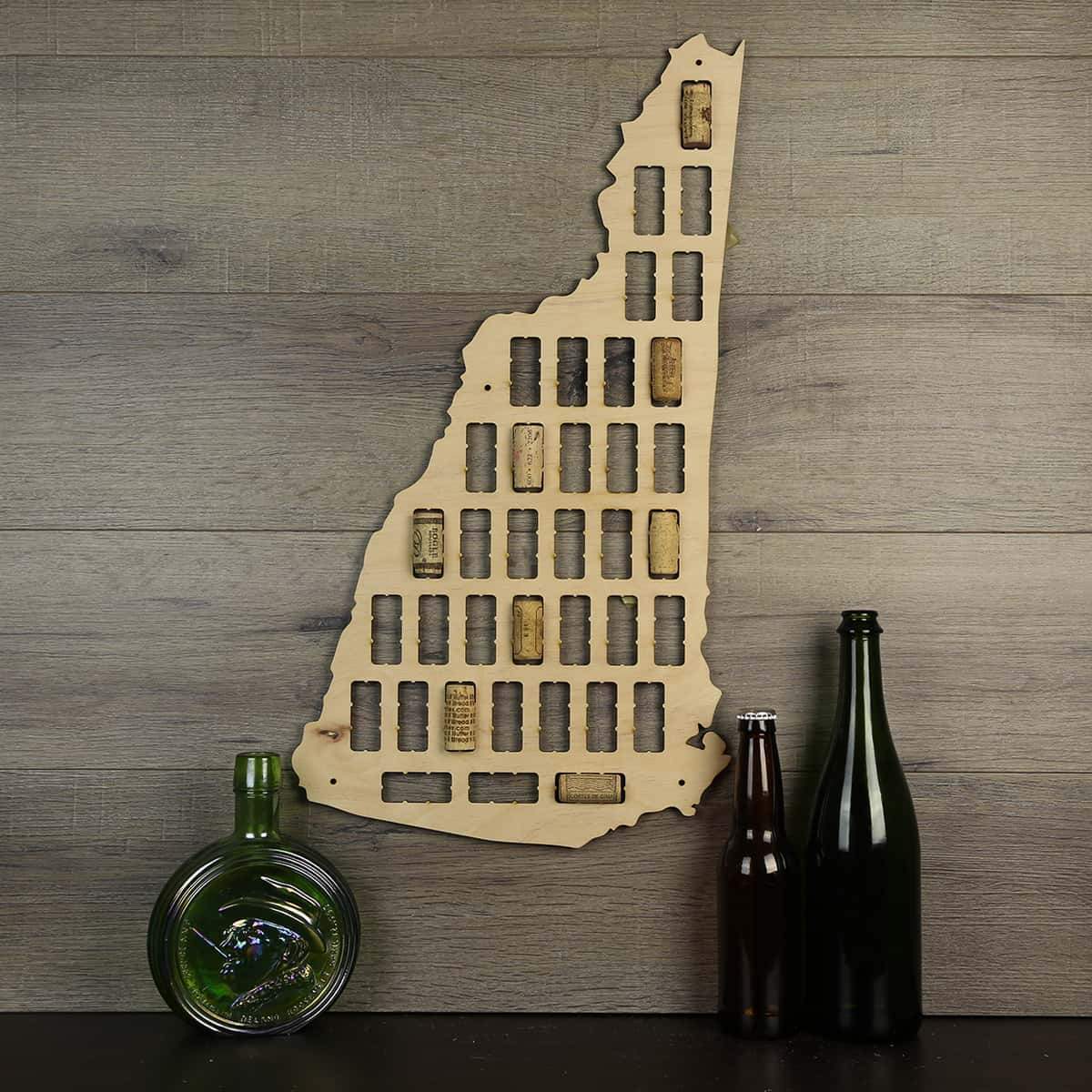 Torched Products Wine Cork Map New Hampshire Wine Cork Map (778977771637)