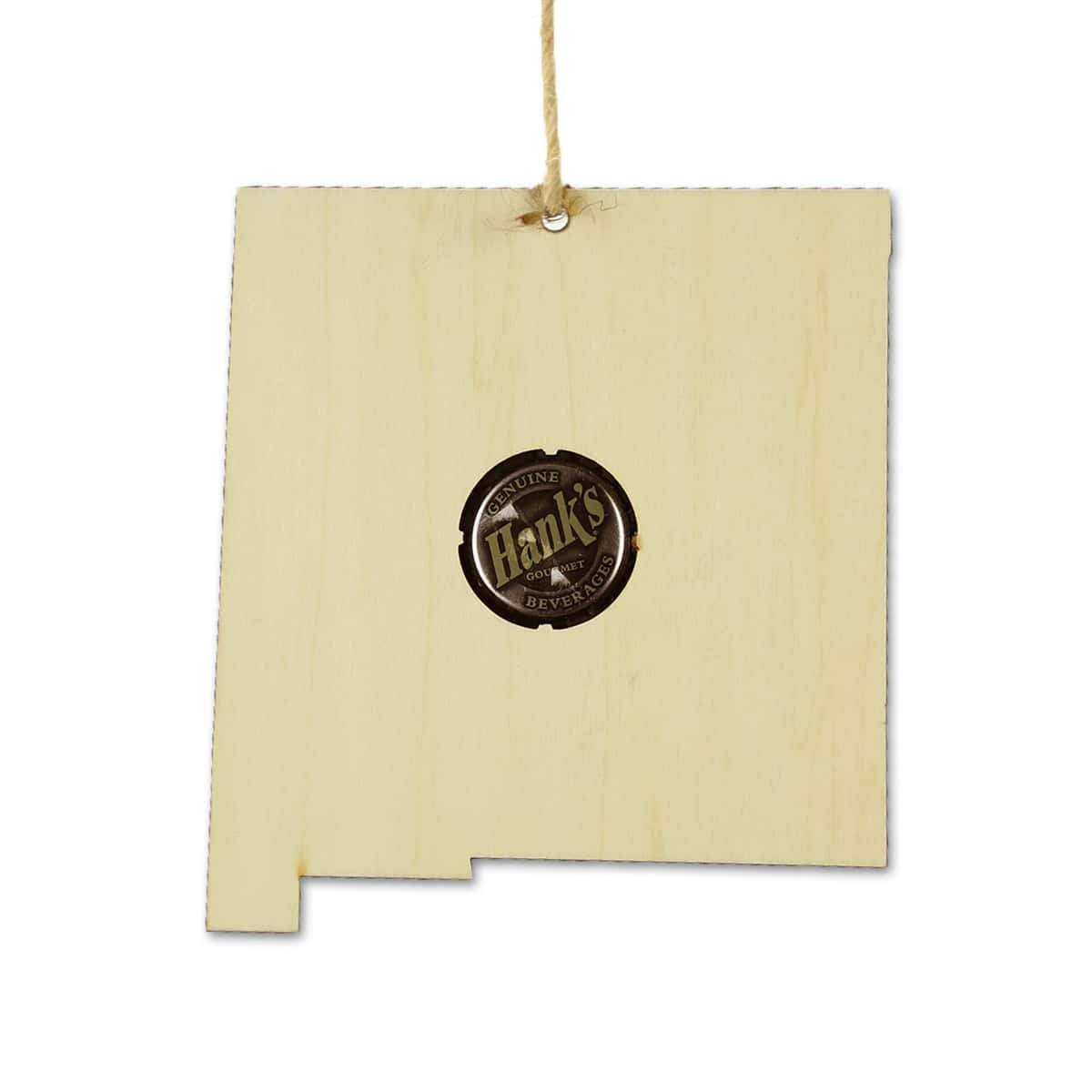 Torched Products Beer Cap Maps New Mexico Beer Cap Map Ornaments (781572243573)