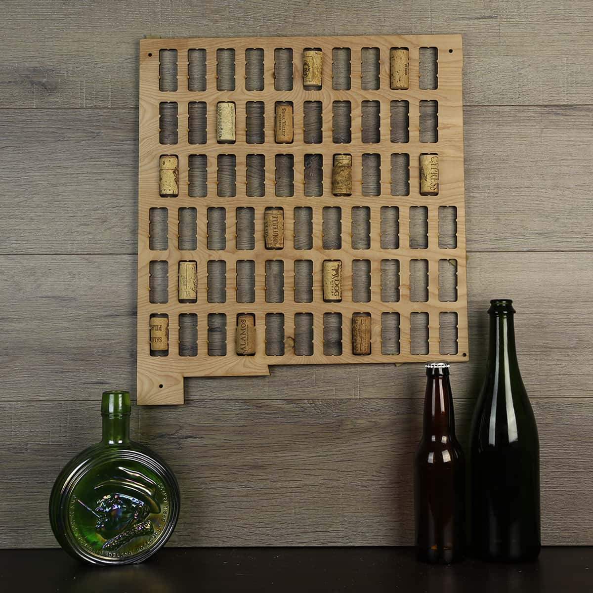 Torched Products Wine Cork Map New Mexico Wine Cork Map (778978590837)