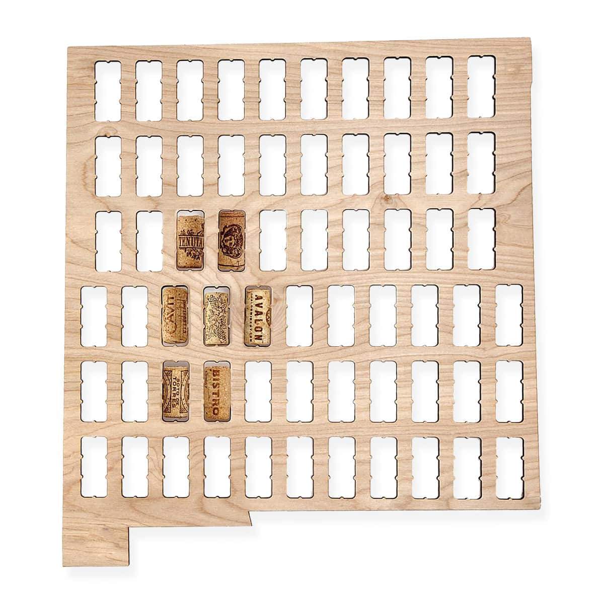 Torched Products Wine Cork Map New Mexico Wine Cork Map (778978590837)
