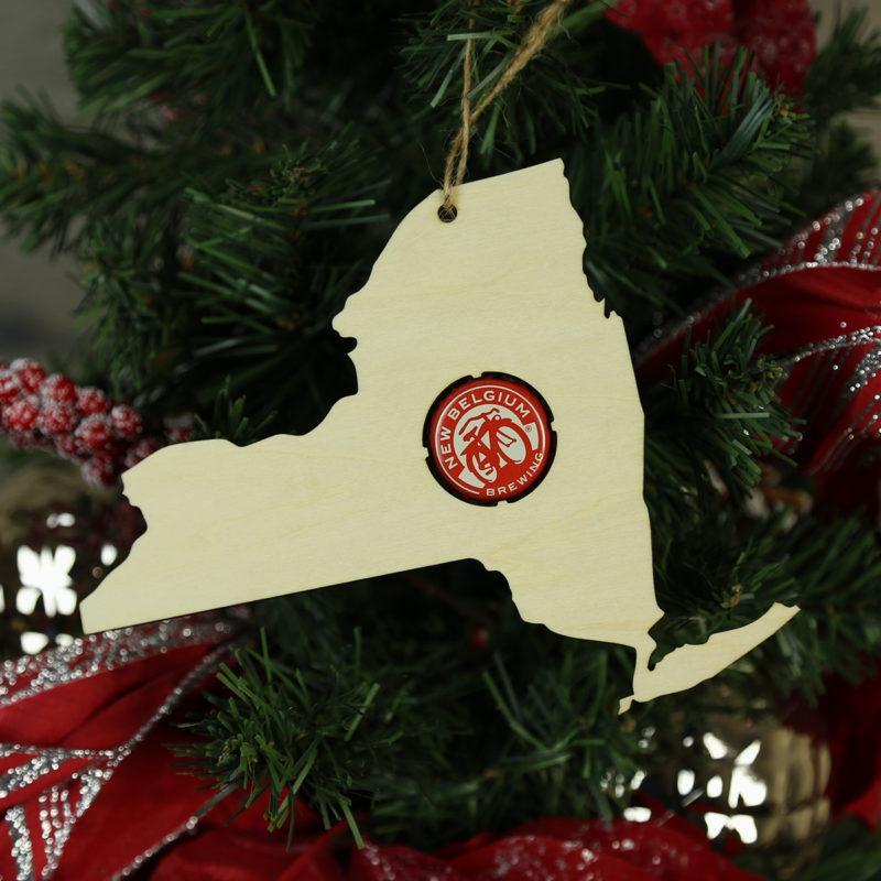 Torched Products Beer Cap Maps New York Beer Cap Map Ornaments (781572931701)