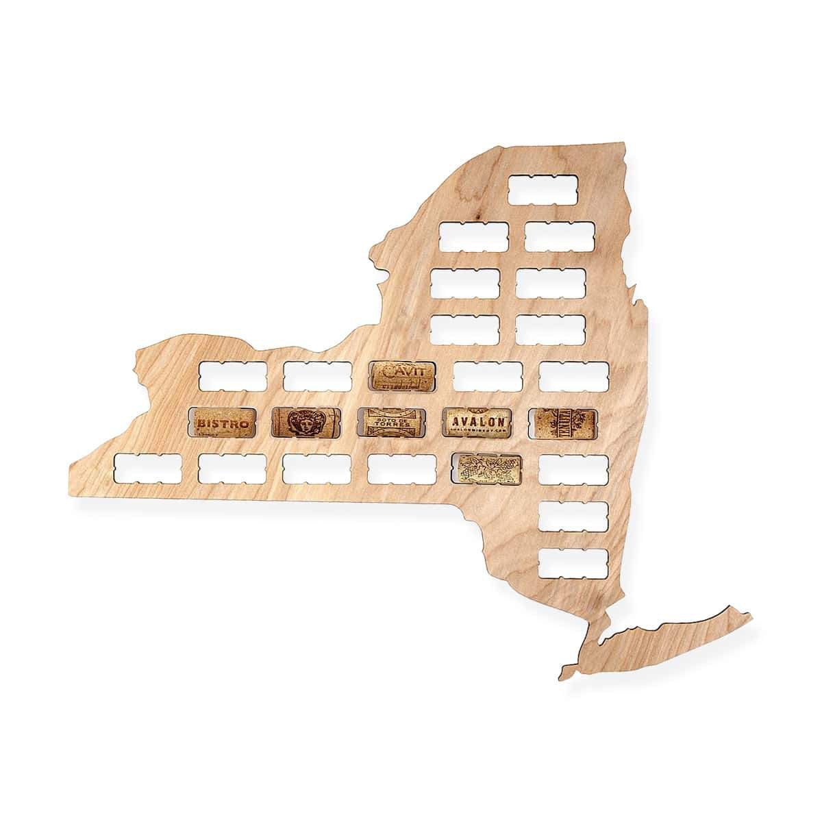 Torched Products Wine Cork Map New York Wine Cork Map (778978918517)