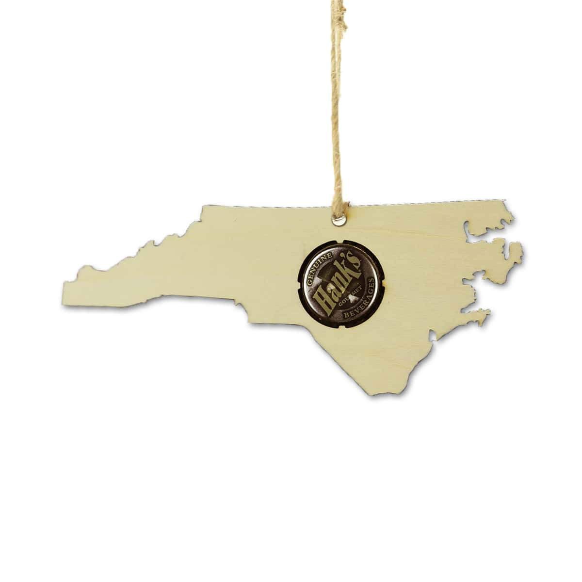 Torched Products Ornaments North Carolina Beer Cap Map Ornaments (781570670709)
