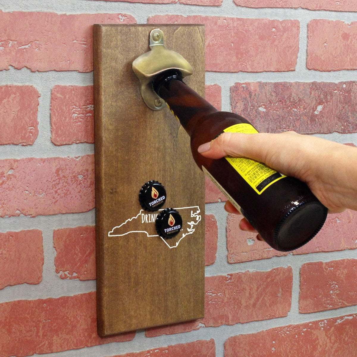 Torched Products Bottle Opener Default Title North Carolina Drink Beer From Here Cap Catching Magnetic Bottle Opener (781492289653)