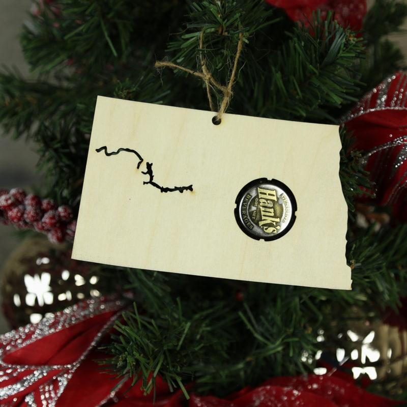 Torched Products Beer Cap Maps North Dakota Beer Cap Map Ornaments (781570834549)