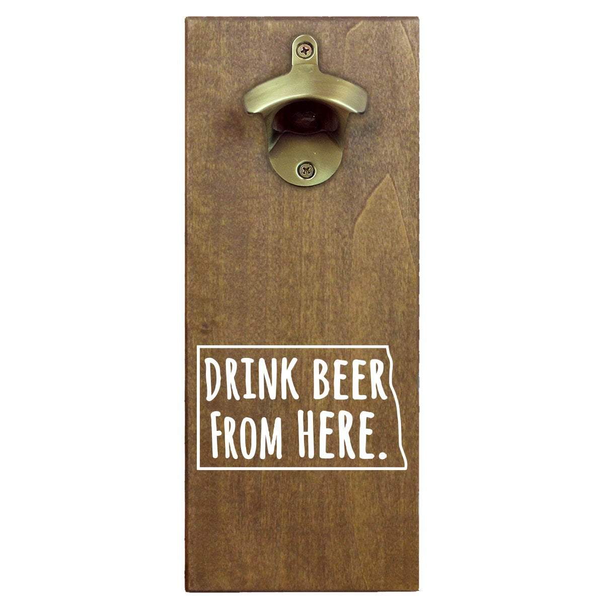 Torched Products Bottle Opener Default Title North Dakota Drink Beer From Here Cap Catching Magnetic Bottle Opener (781497008245)
