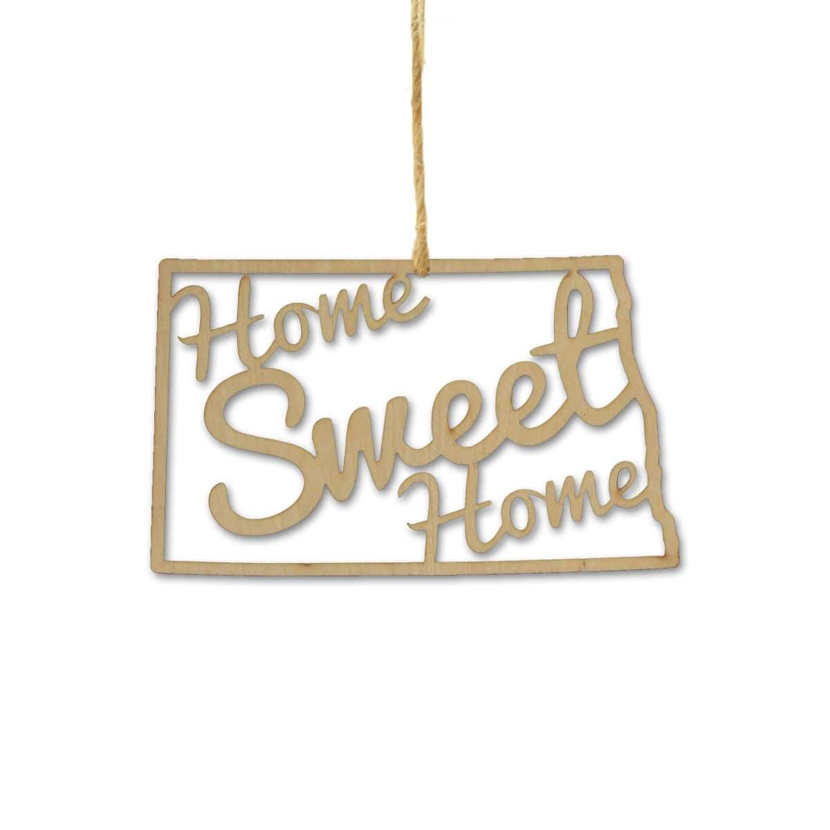 Torched Products Ornaments North Dakota Home Sweet Home Ornaments (781220544629)