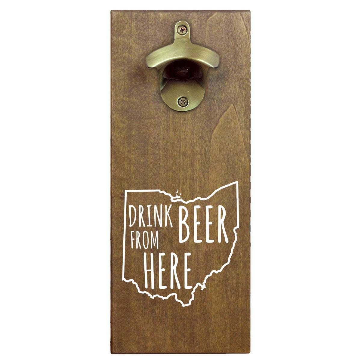 Torched Products Bottle Opener Ohio Drink Beer From Here Cap Catching Magnetic Bottle Opener