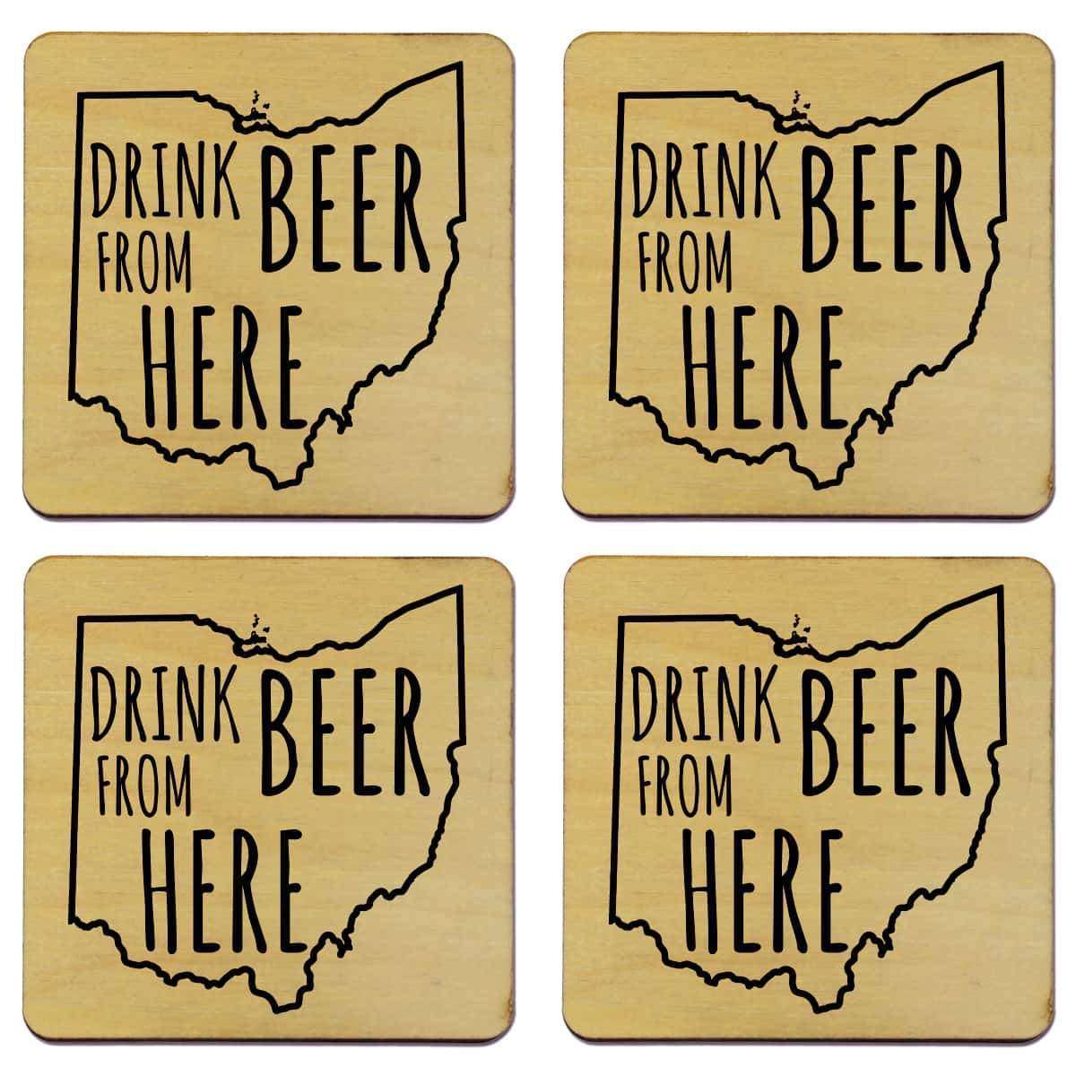 Ohio Craft Beer Typography Cap Catching Magnetic Bottle Opener - Torched  Products