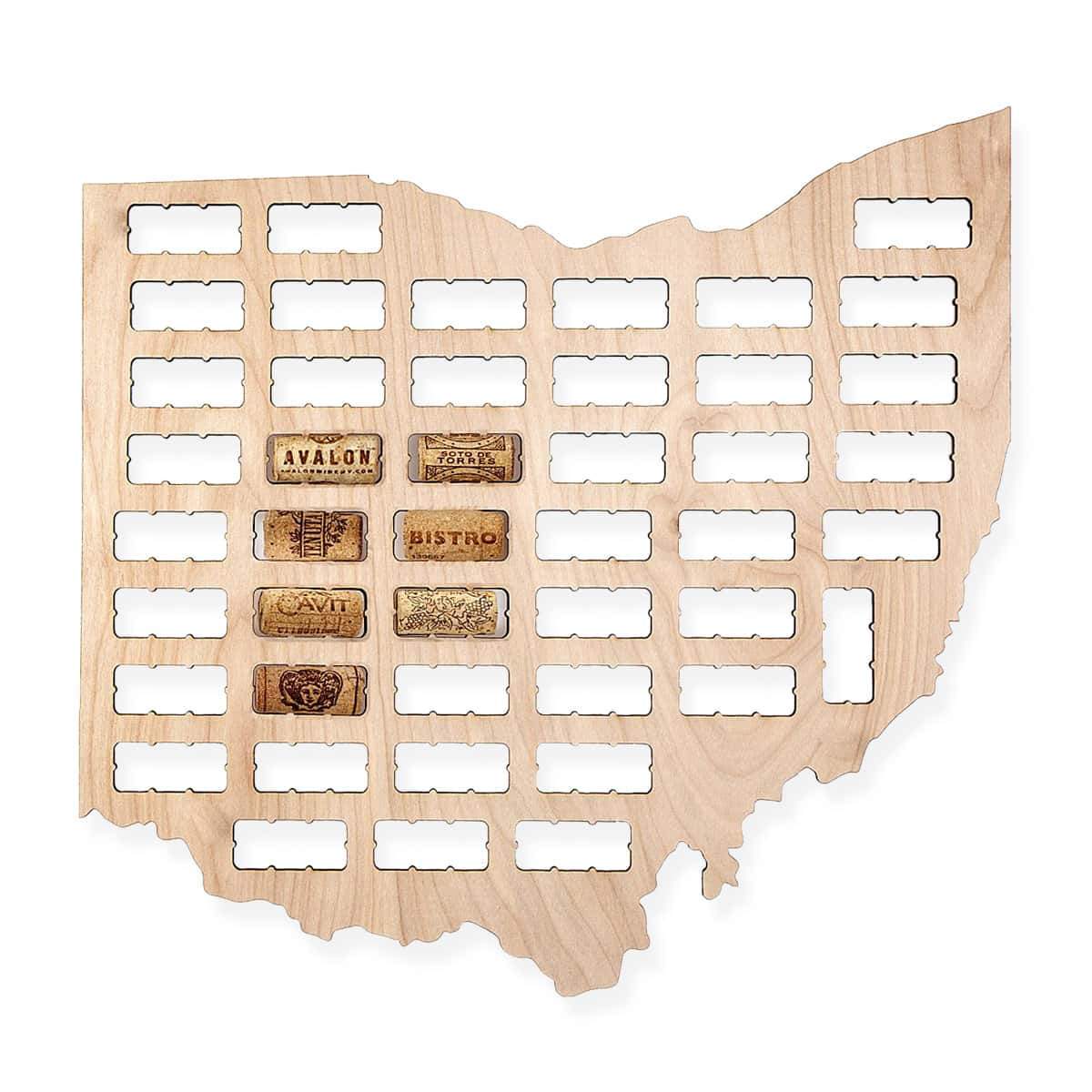 Torched Products Wine Cork Map Ohio Wine Cork Map (778980294773)