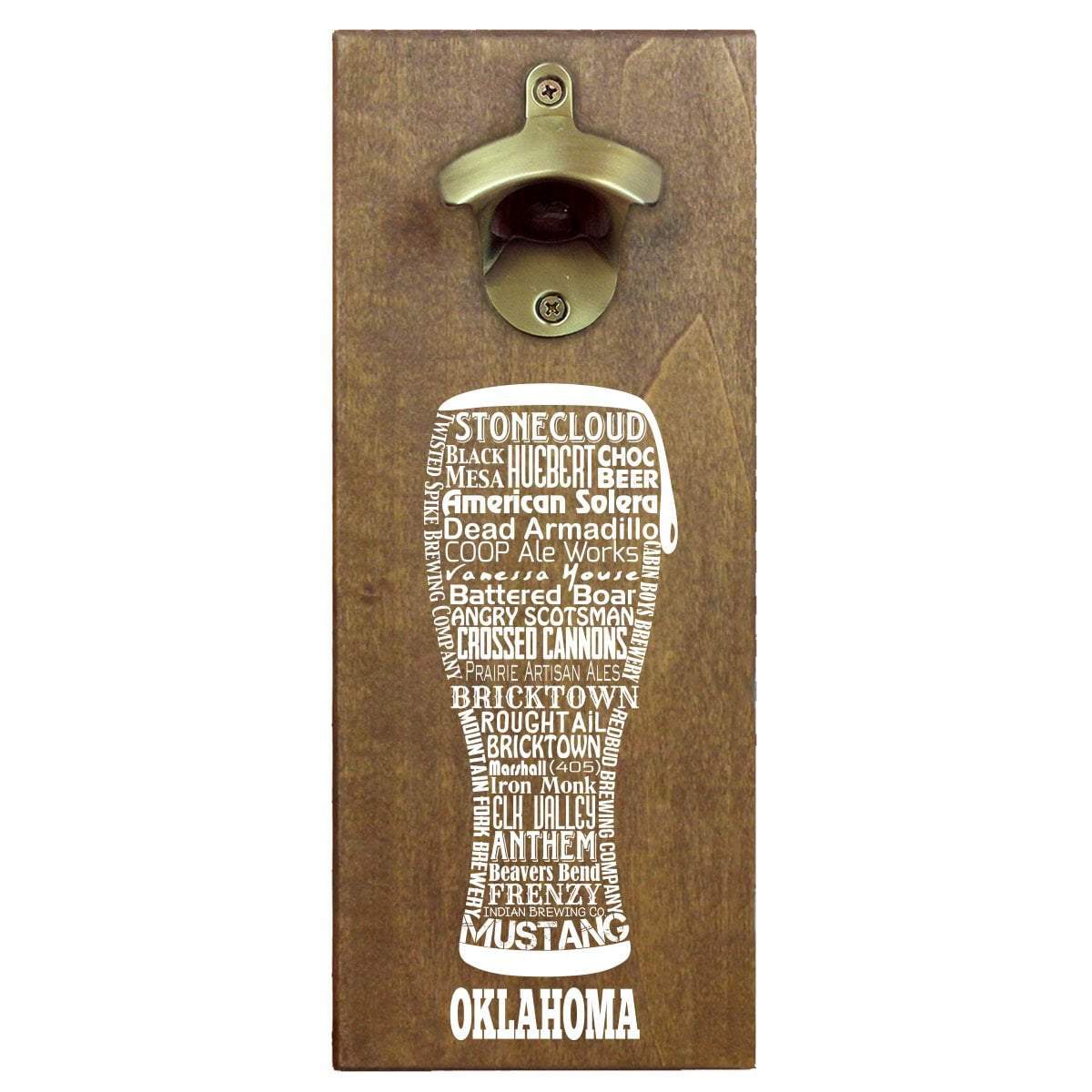 Torched Products Bottle Opener Default Title Oklahoma Craft Beer Typography Cap Catching Magnetic Bottle Opener (789185724533)