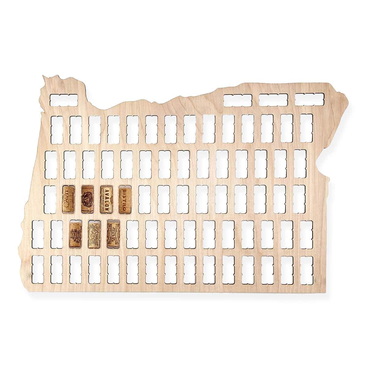 Torched Products Wine Cork Map Oregon Wine Cork Map (778986848373)