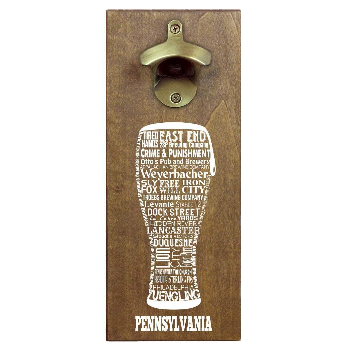 Torched Products Bottle Opener Default Title Pennsylvania Craft Beer Typography Cap Catching Magnetic Bottle Opener (789187035253)
