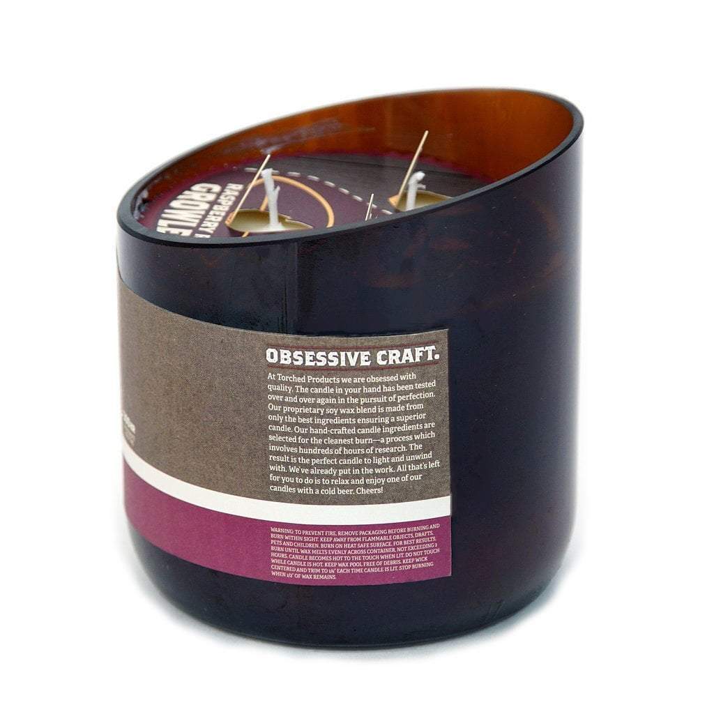 Torched Products Beer Candles Raspberry Rye Beer Candle