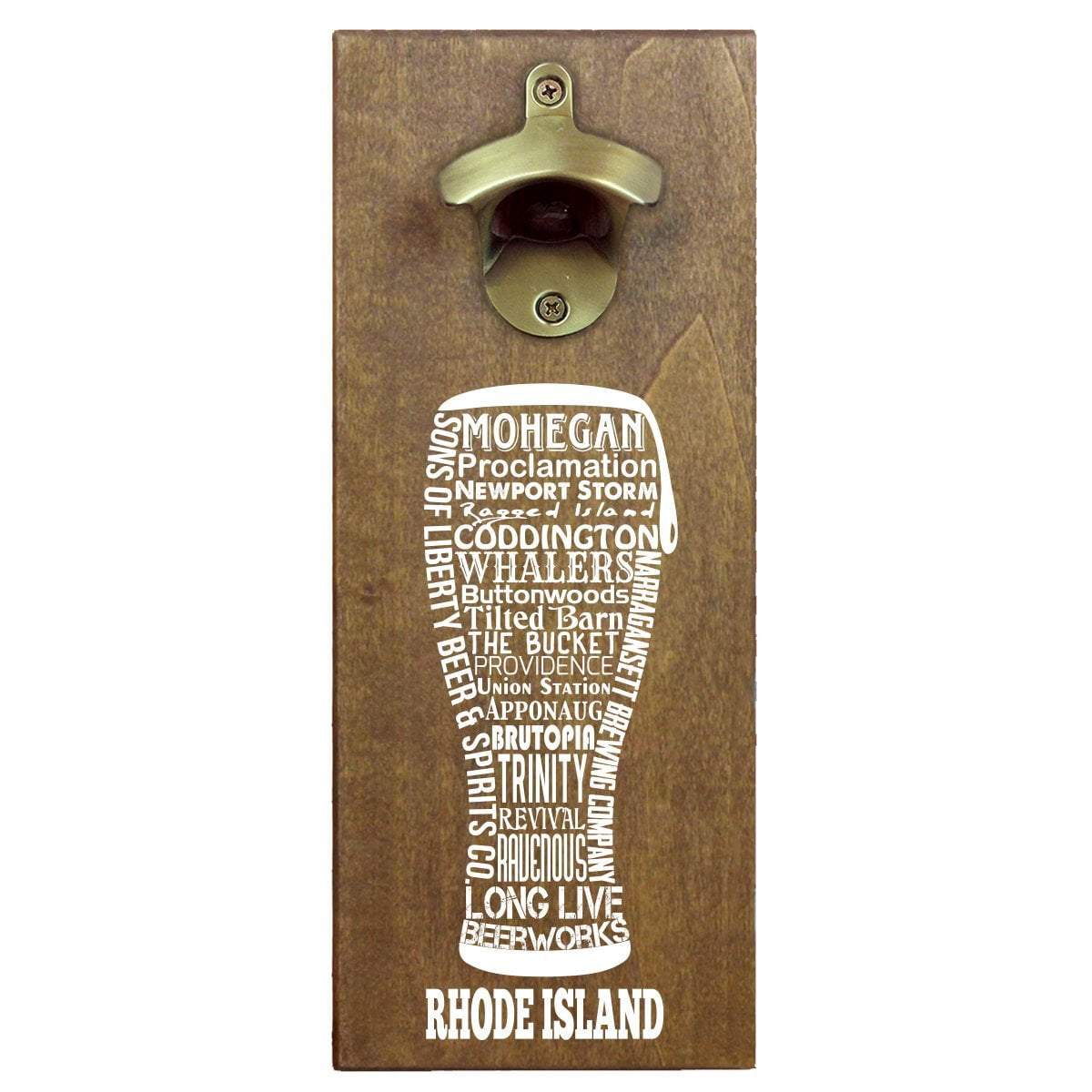 Torched Products Bottle Opener Default Title Rhode Island Craft Beer Typography Cap Catching Magnetic Bottle Opener (789187559541)