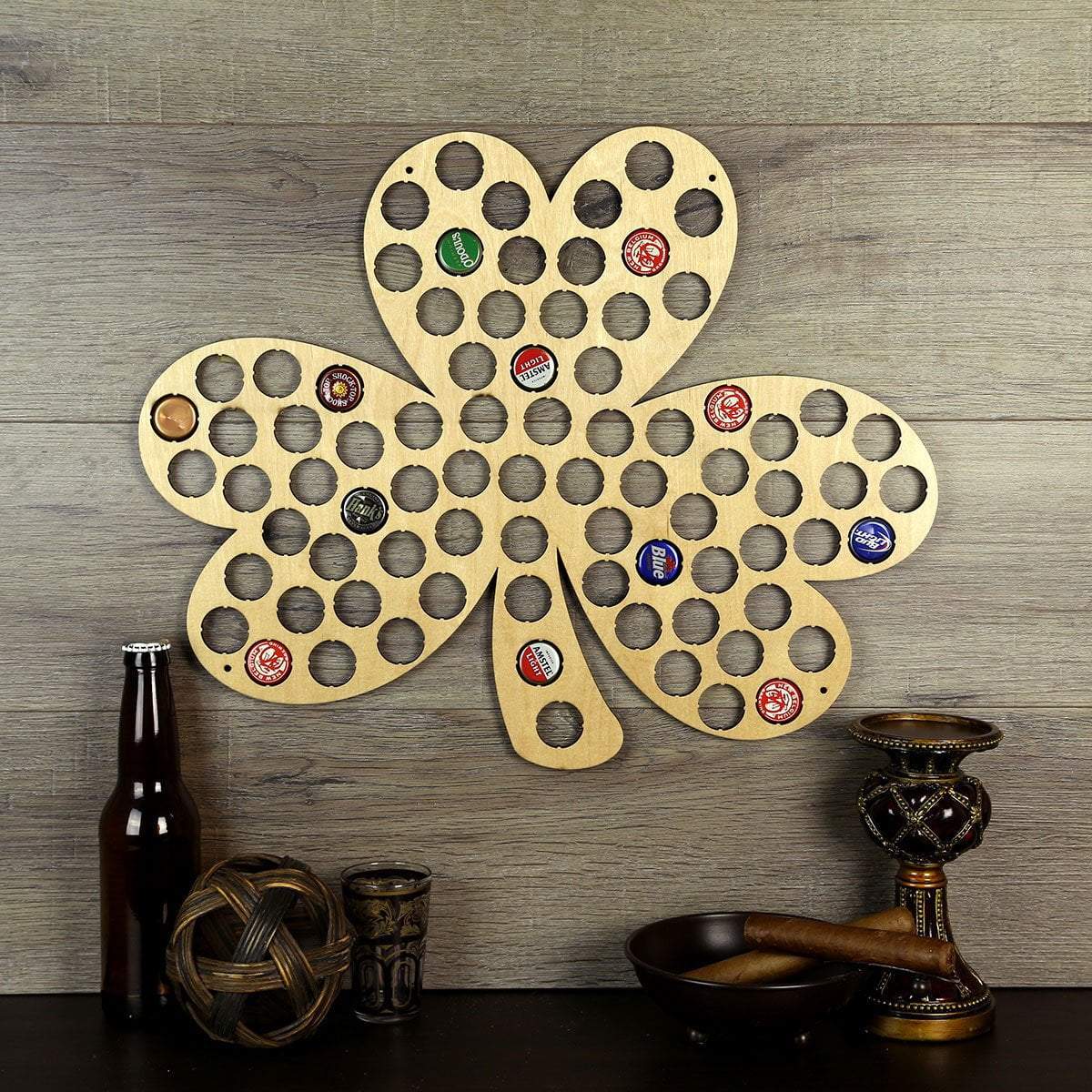 Torched Products Beer Bottle Cap Holder Shamrock Beer Cap Holder (777848717429)