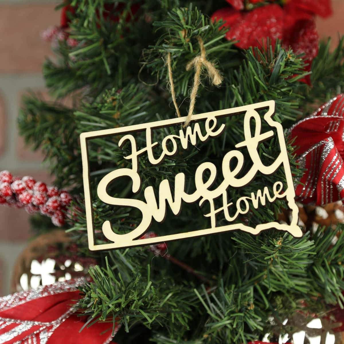 Torched Products Ornaments South Dakota Home Sweet Home Ornaments (781222609013)