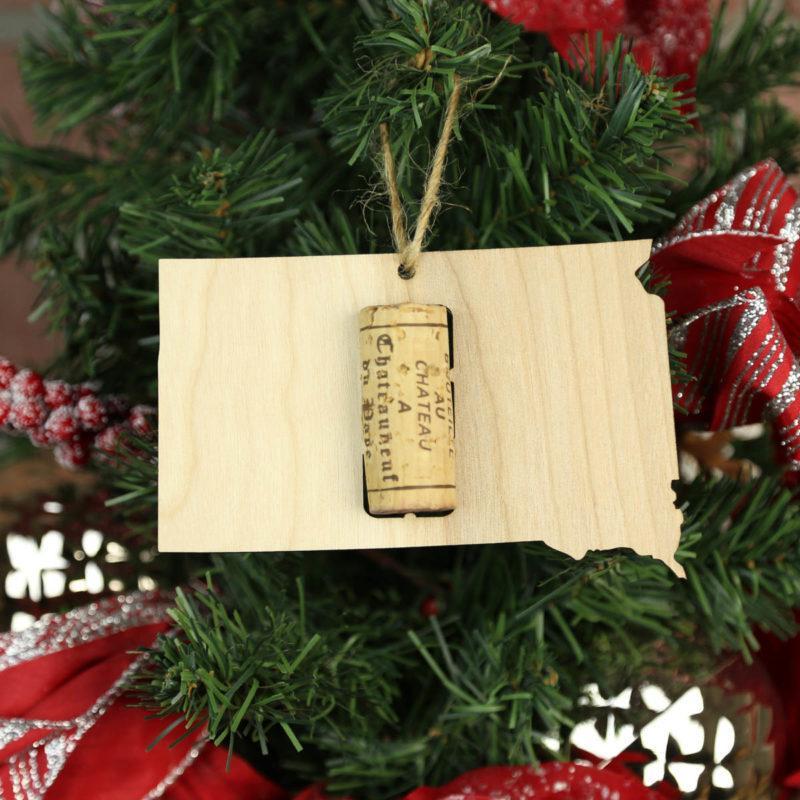 Torched Products Wine Cork Holder South Dakota Wine Cork Holder Ornaments (781205536885)