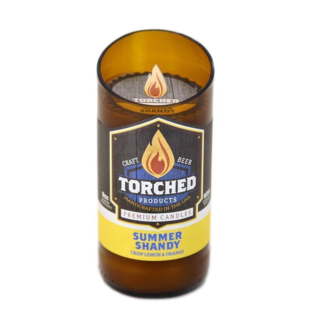 Torched Products Beer Candles Beer Bottle 8 oz Summer Shandy Beer Candle