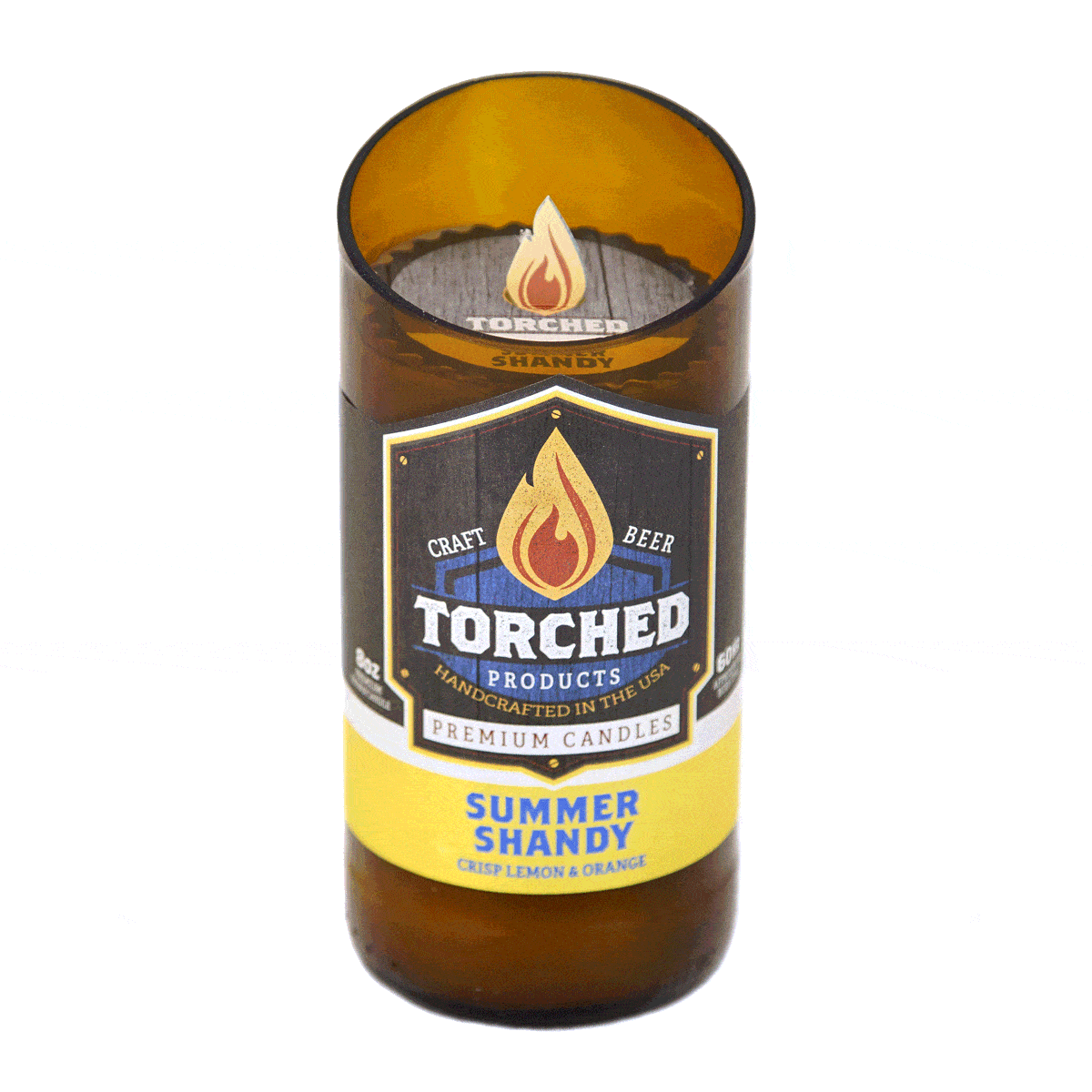 Torched Products Beer Candles Summer Shandy Beer Candle