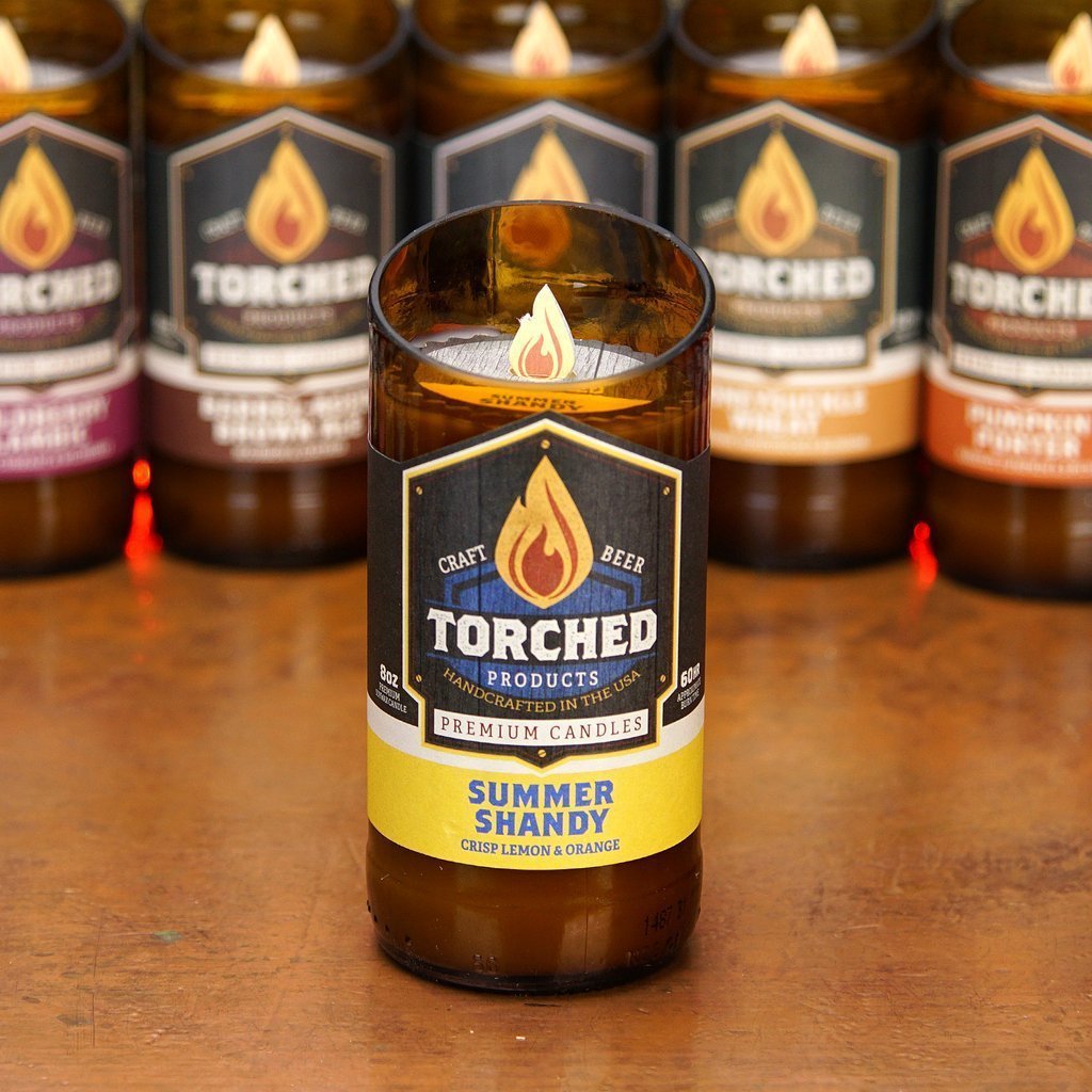 Torched Products Beer Candles Summer Shandy Beer Candle