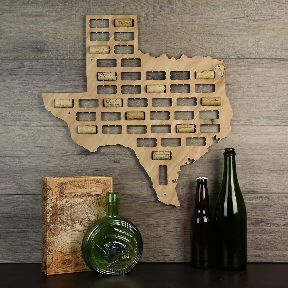 Torched Products Wine Cork Map Texas Wine Cork Map (778990846069)
