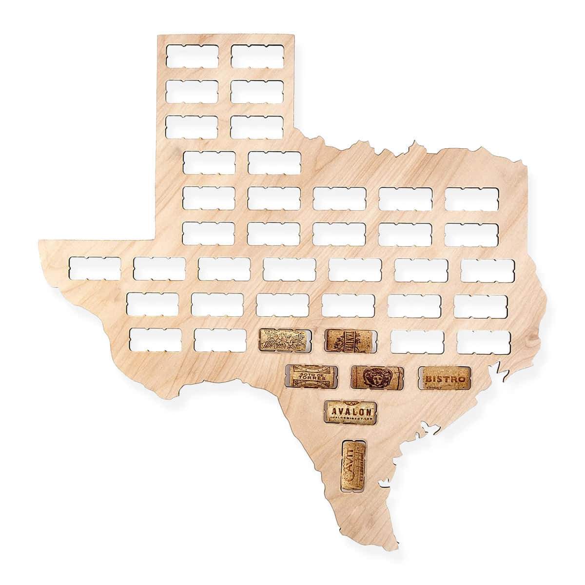Torched Products Wine Cork Map Texas Wine Cork Map (778990846069)